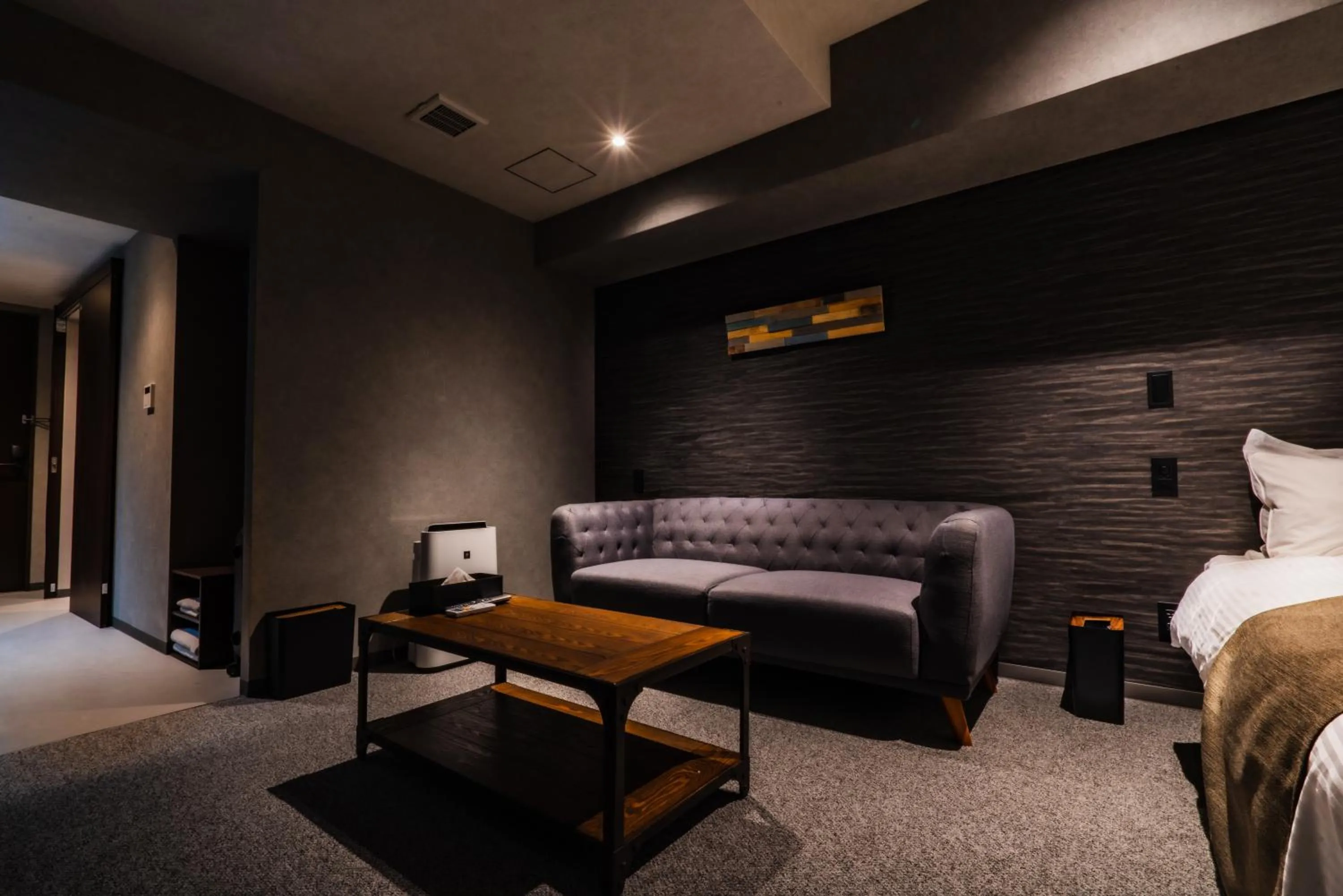 Living room, Bed in Randor Hotel Namba Osaka Suites