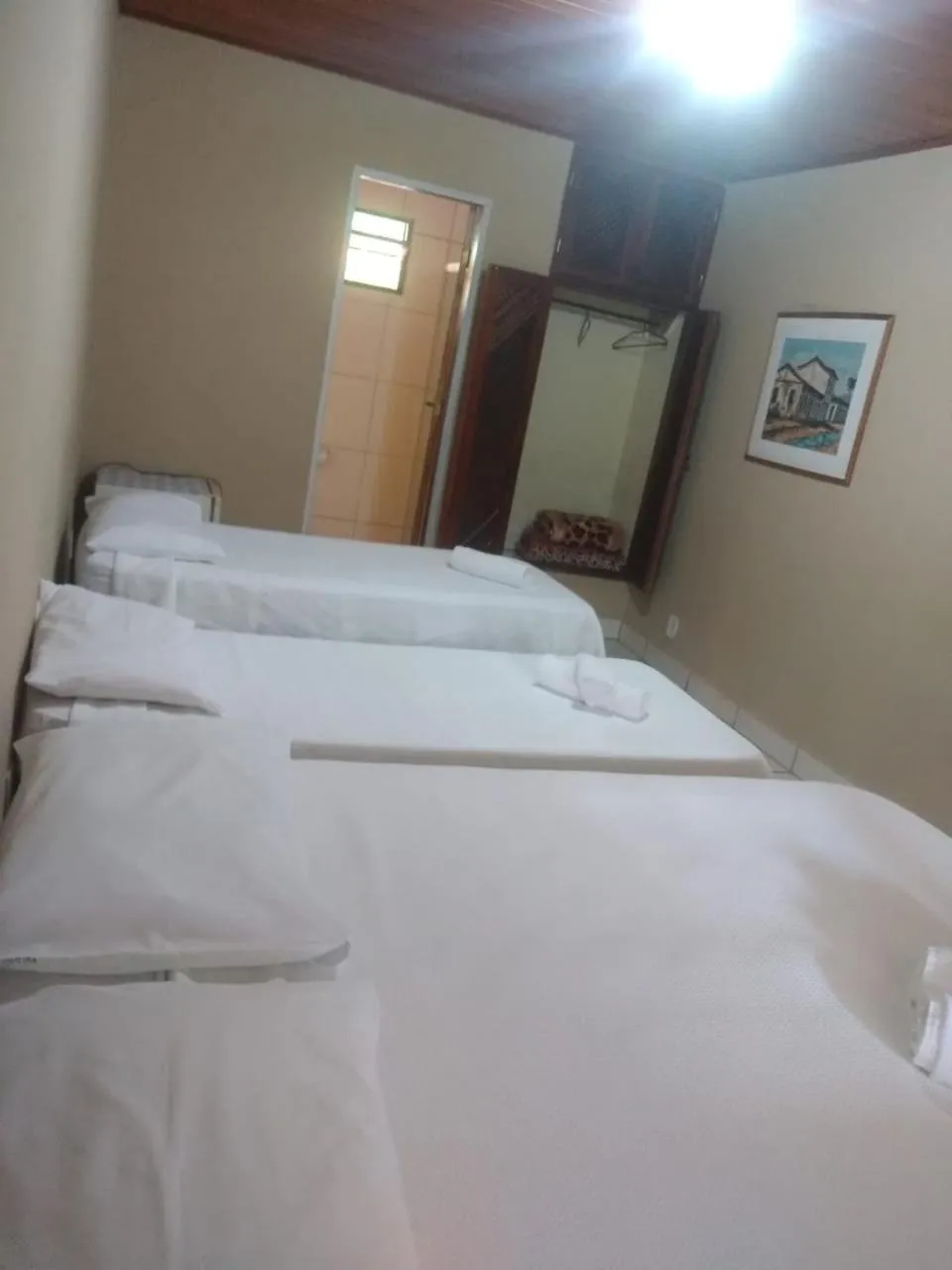 Bed in Pousada Thamalu