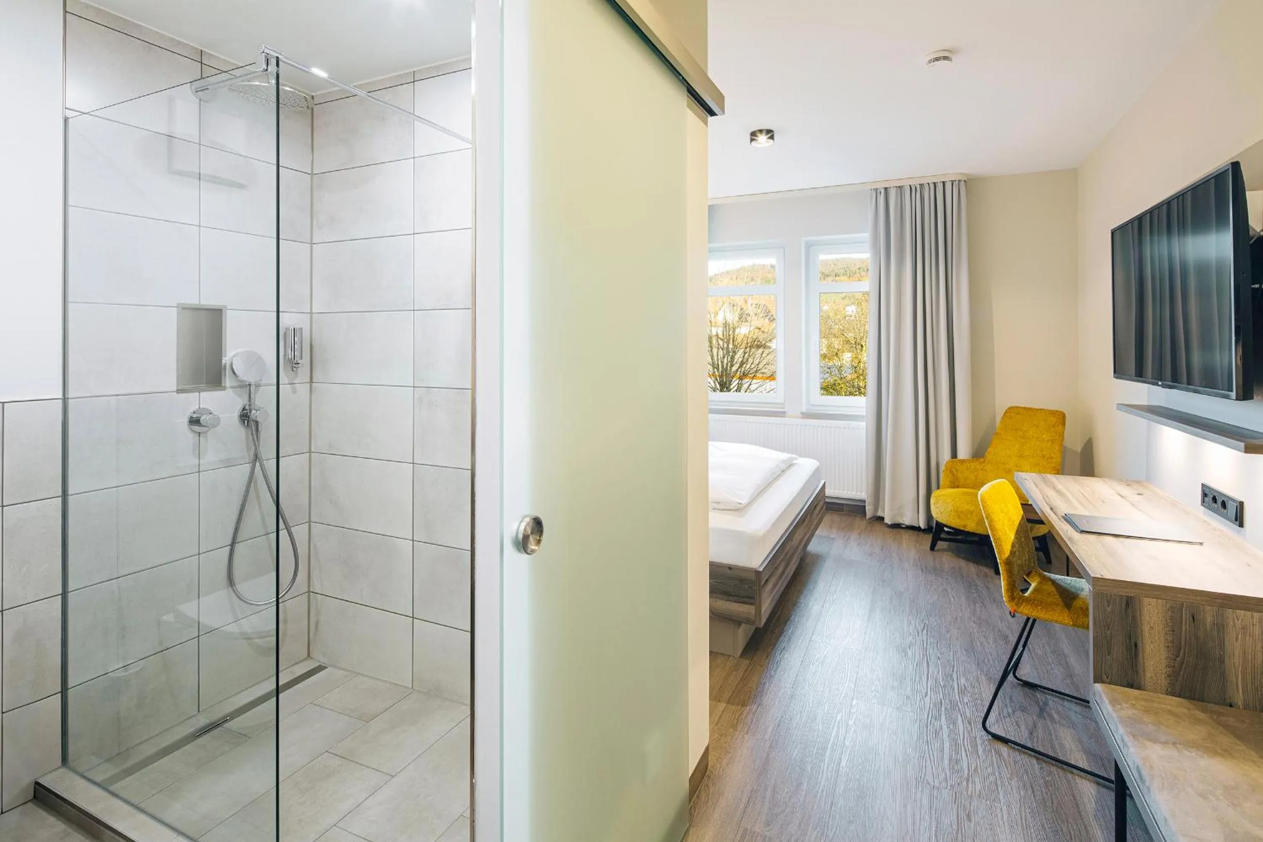 Bed in Hotel Sonne Rudersberg