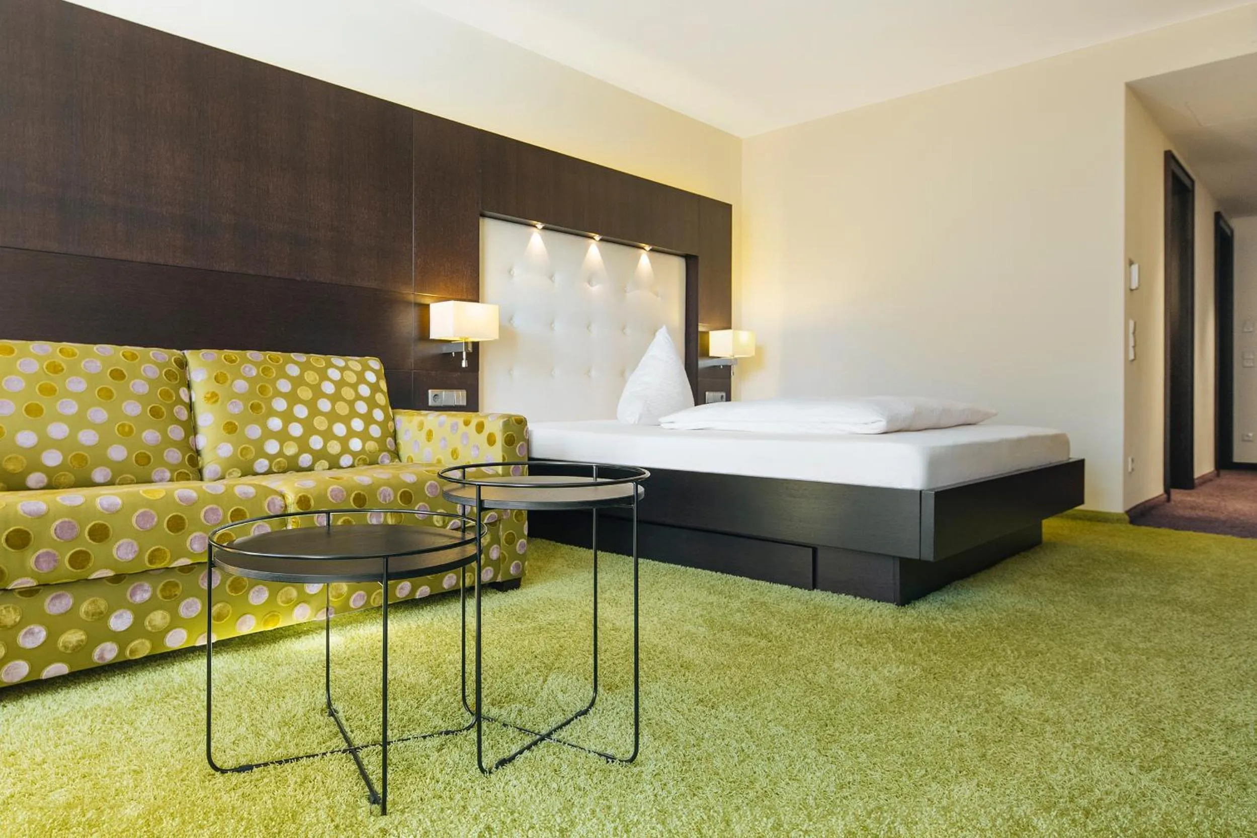 Bed in Hotel Sonne Rudersberg