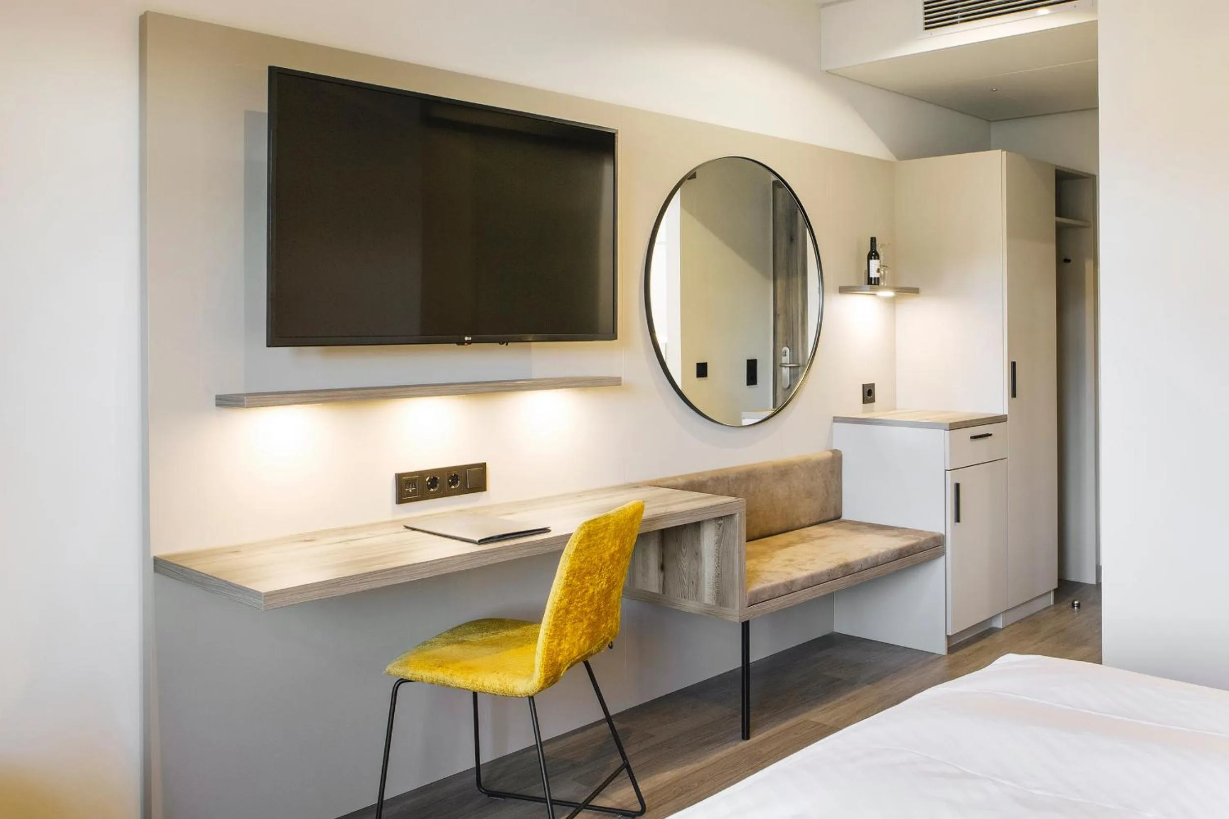 Bed in Hotel Sonne Rudersberg