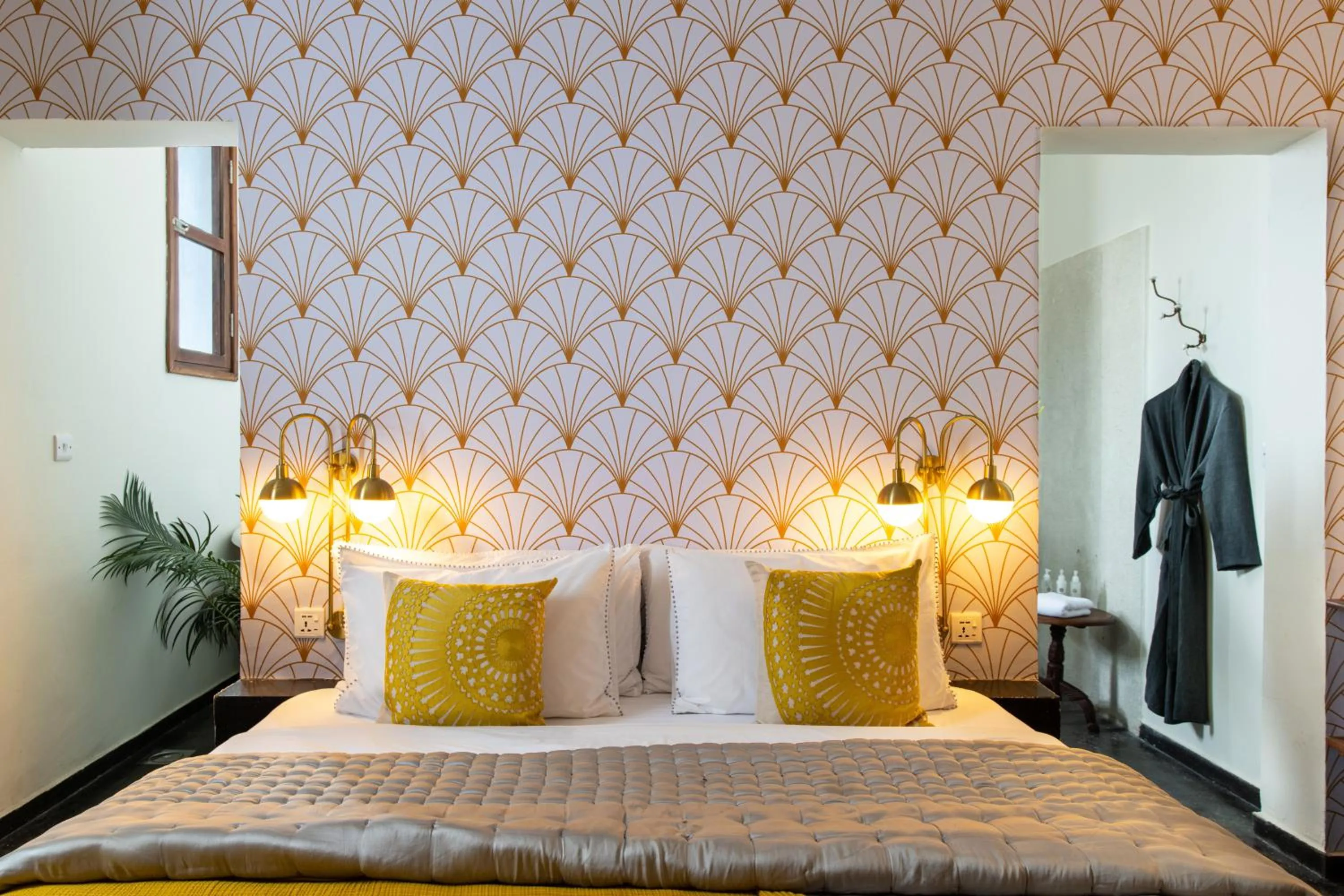 Bed in Upendo House Hotel Zanzibar