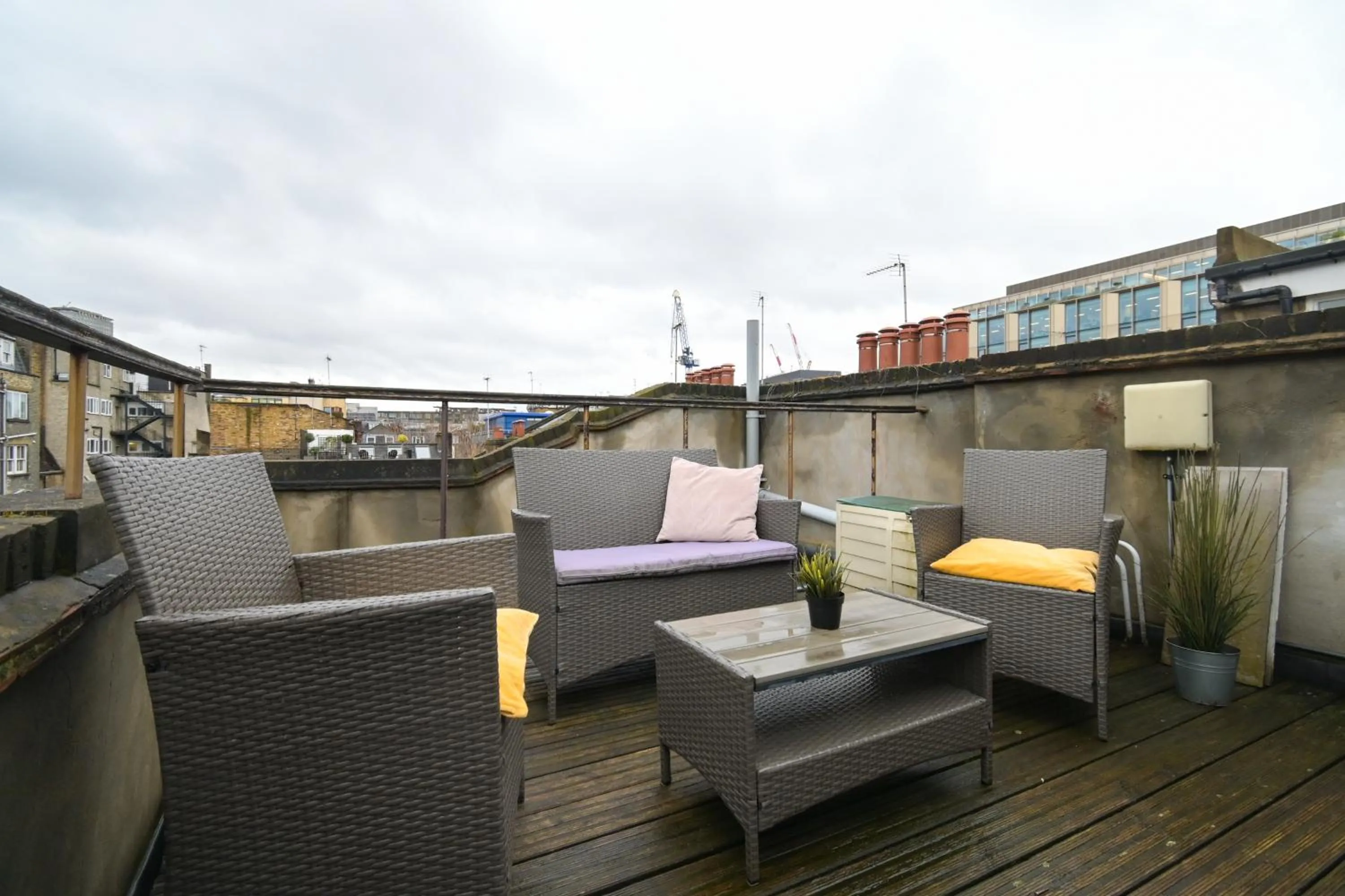 Patio in Charlotte Street Rooms by News Hotel