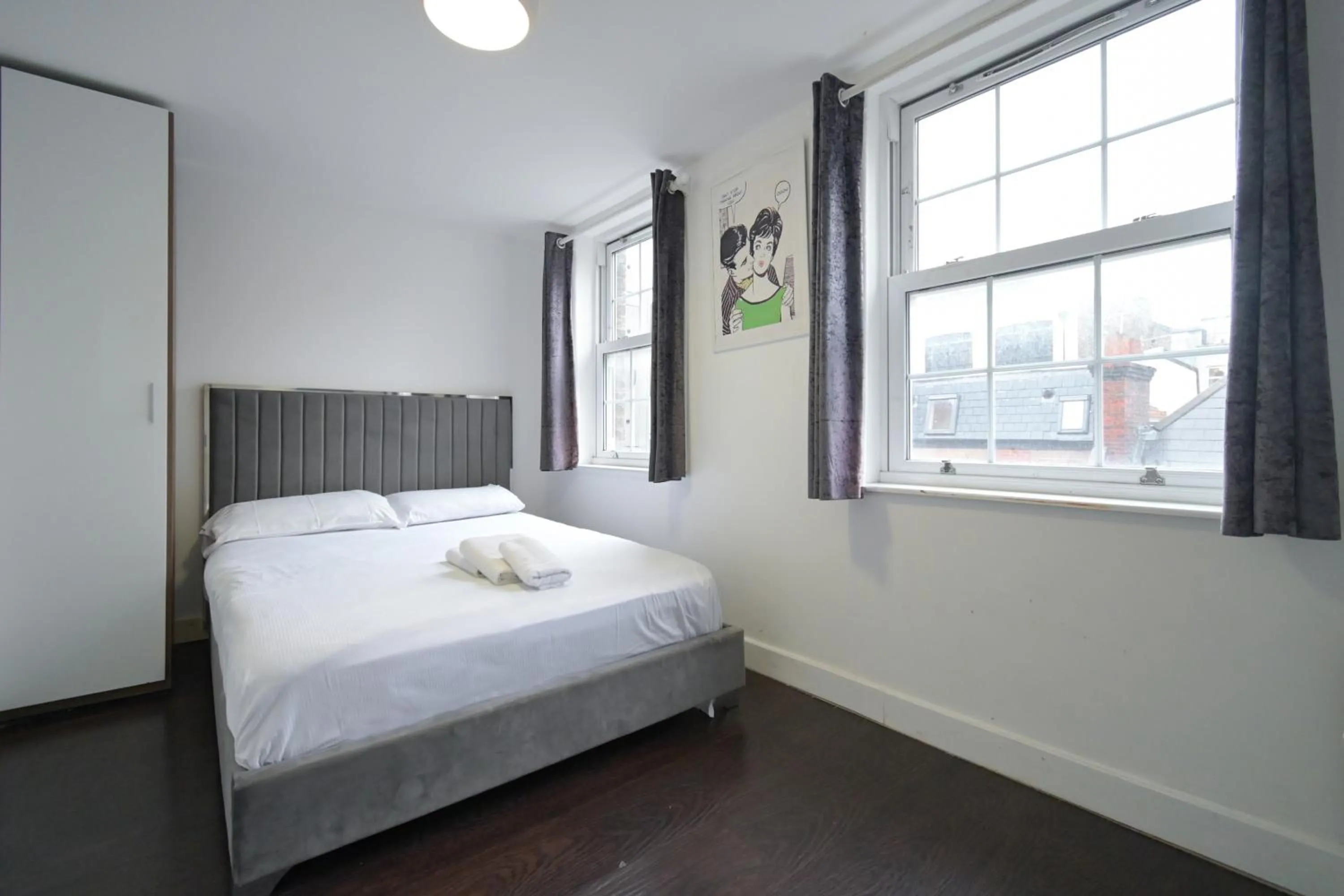 Bed in Charlotte Street Rooms by News Hotel