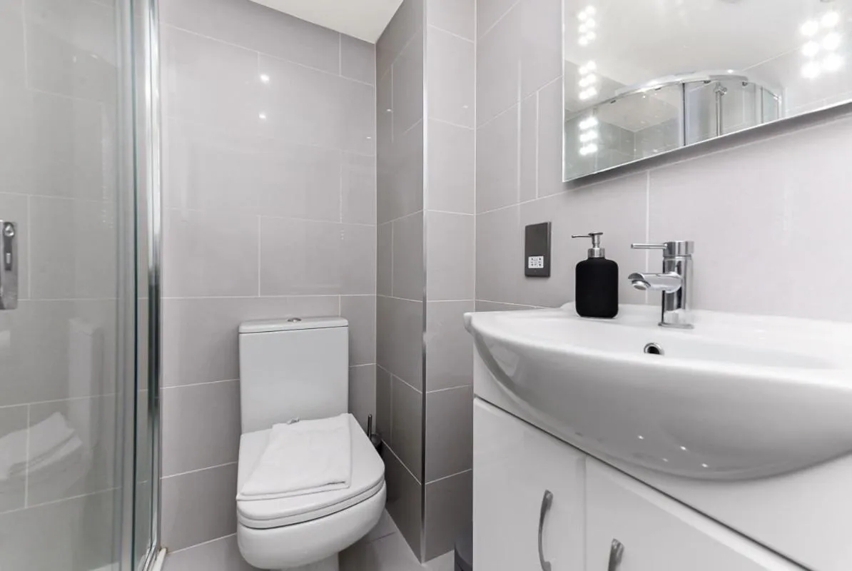 Bathroom in Charlotte Street Rooms by News Hotel