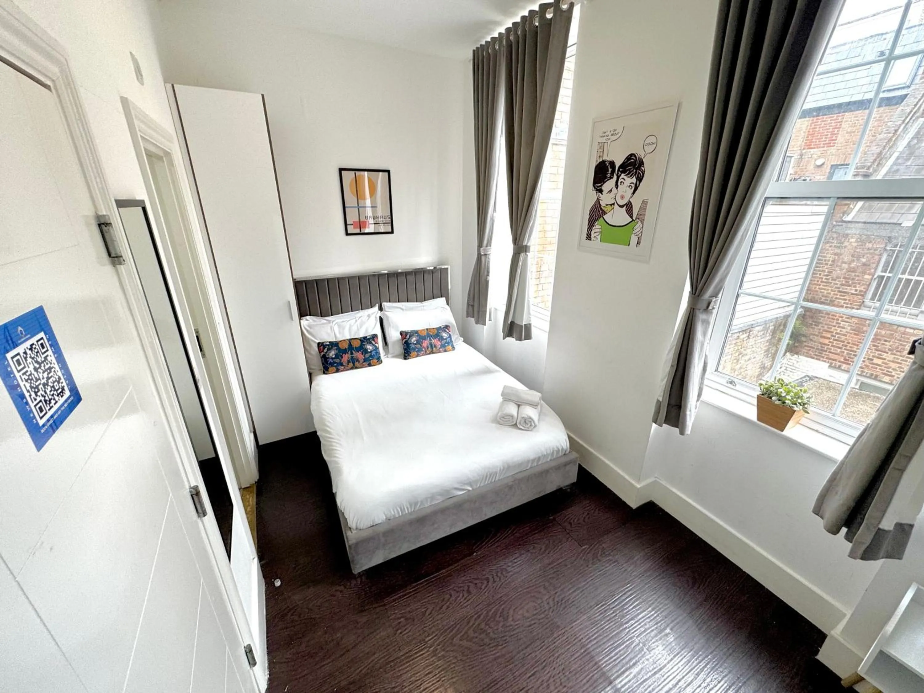 Bed in Charlotte Street Rooms by News Hotel