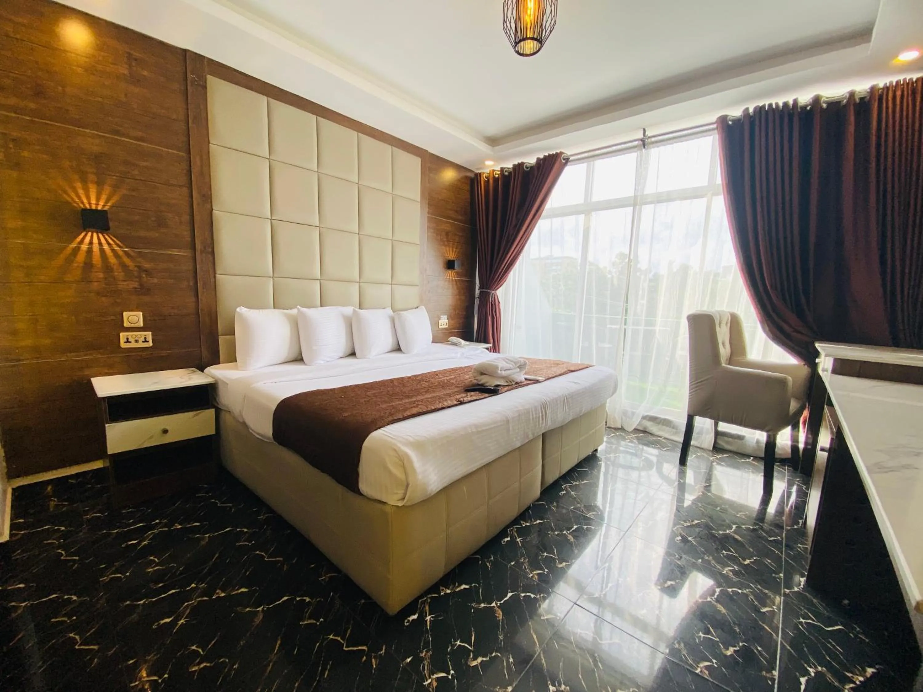 Bed in Presken Hotel Victoria Island, Bishop Oluwole