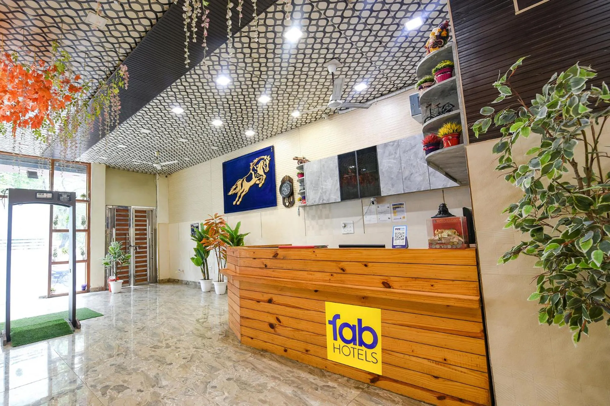 Lobby or reception in FabHotel The Crystal Palace Rohini