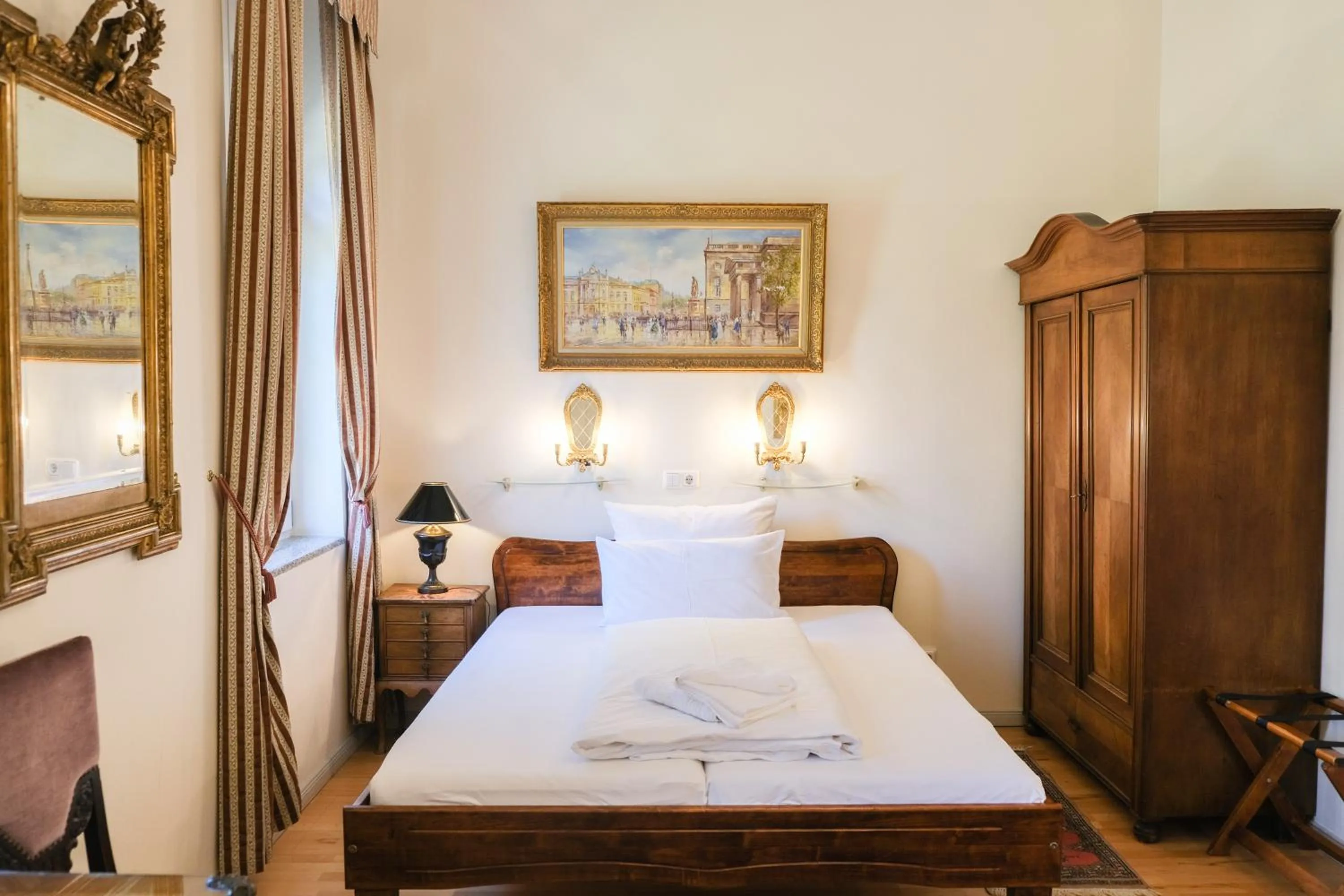 Bed in Hotel Rotdorn