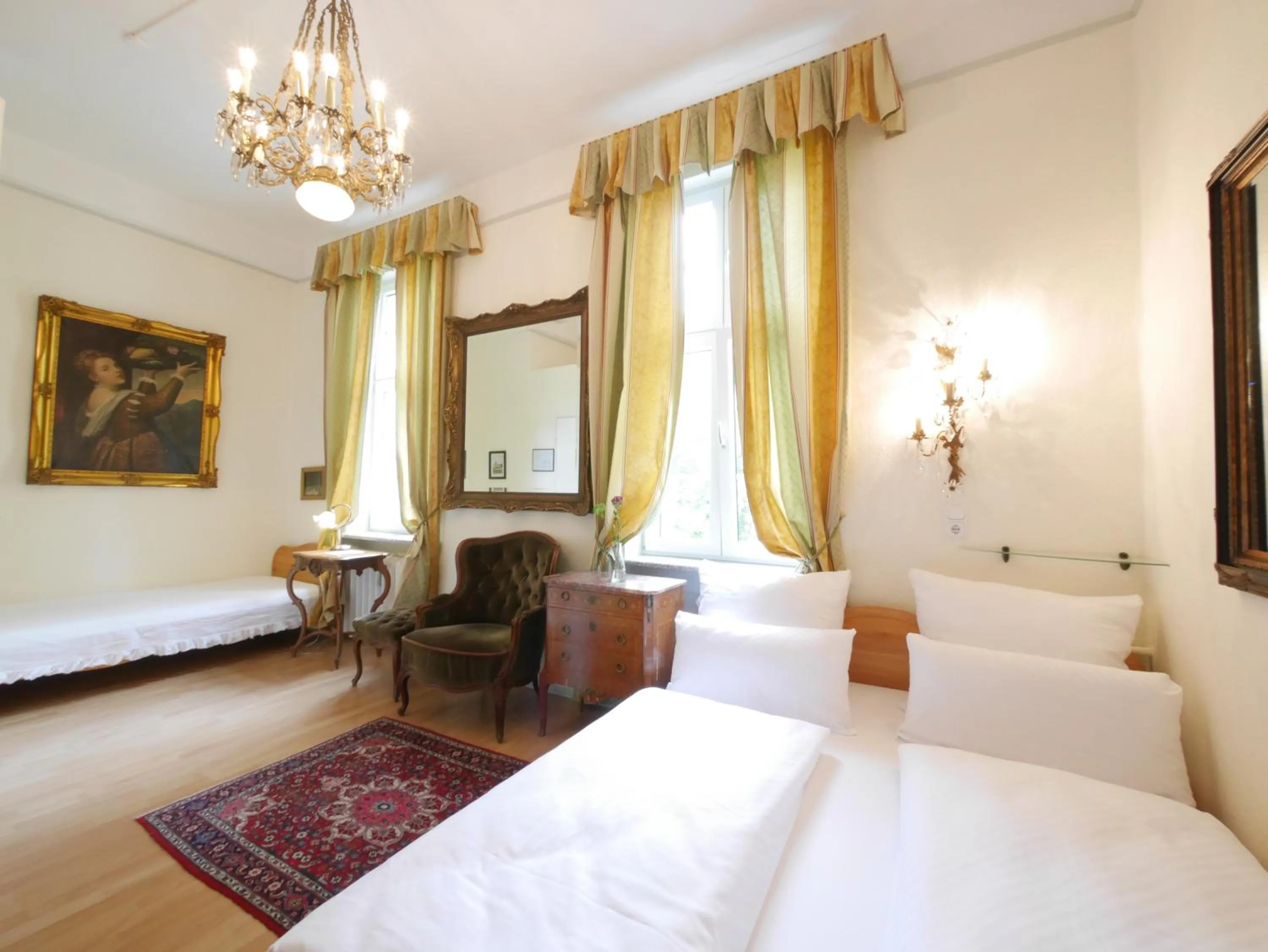 Bed in Hotel Rotdorn