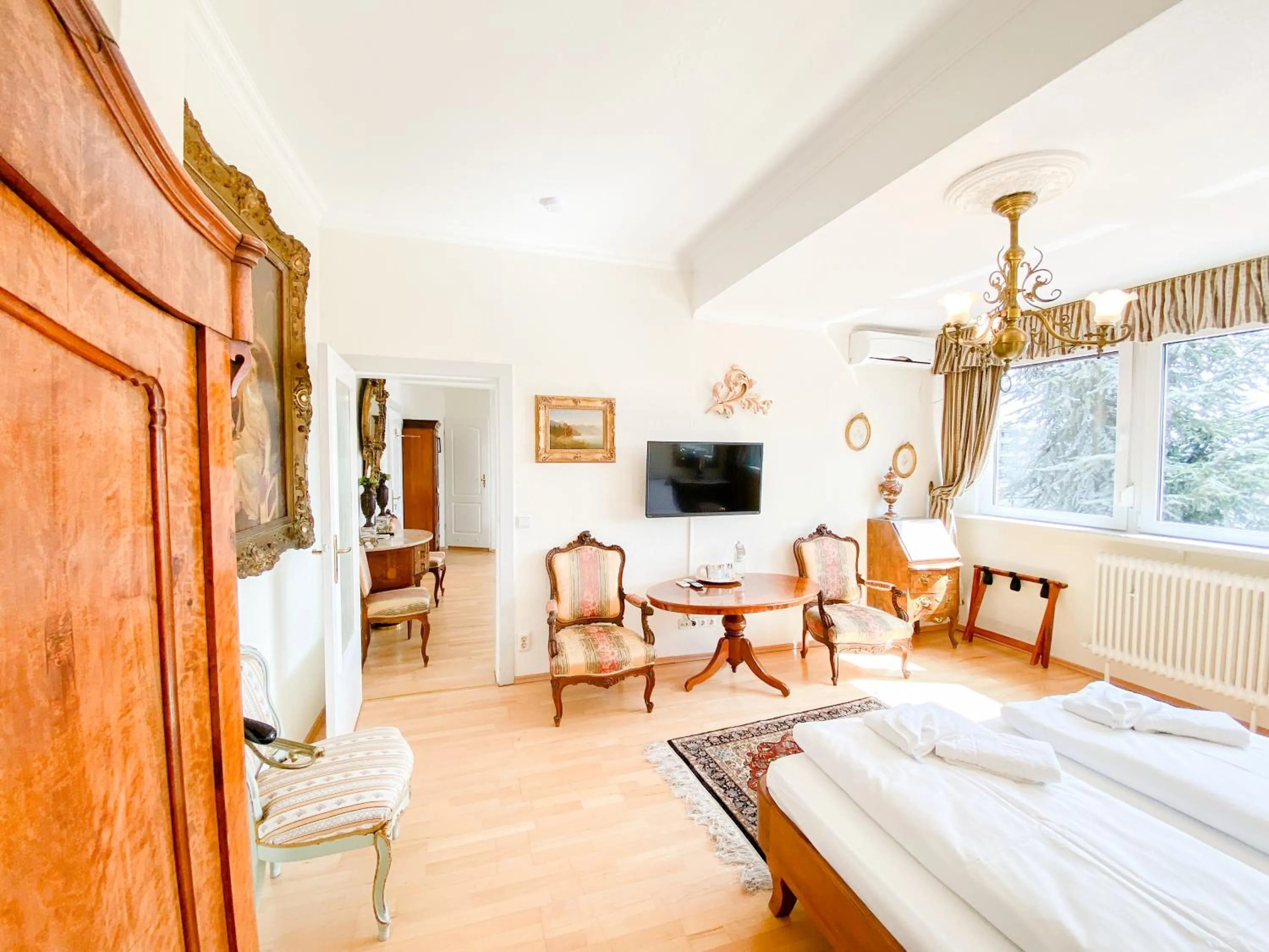 Bed in Hotel Rotdorn