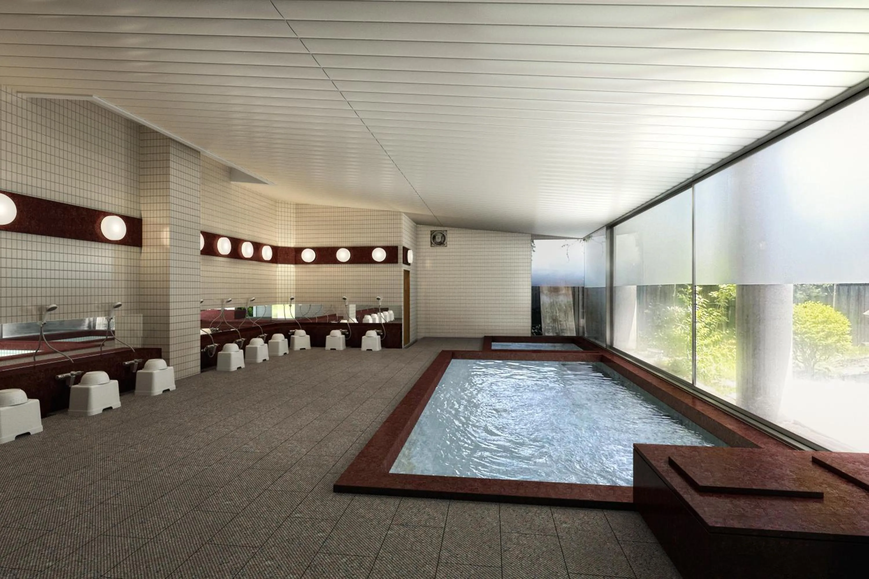 Hot Spring Bath in KAMENOI HOTEL Kusatsu Resort