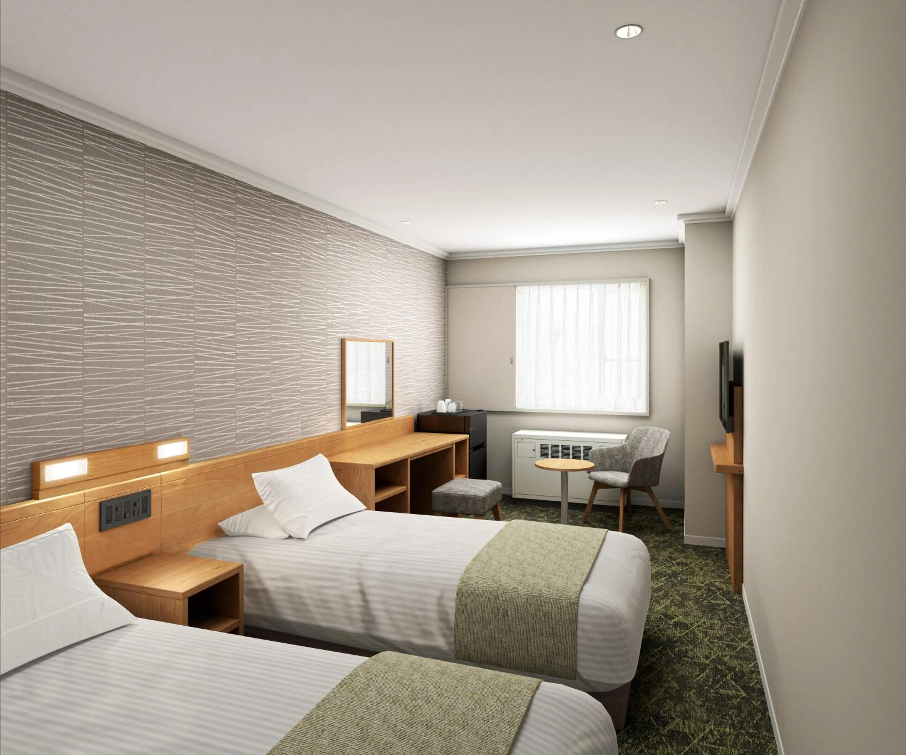 Photo of the whole room, Bed in KAMENOI HOTEL Kusatsu Resort