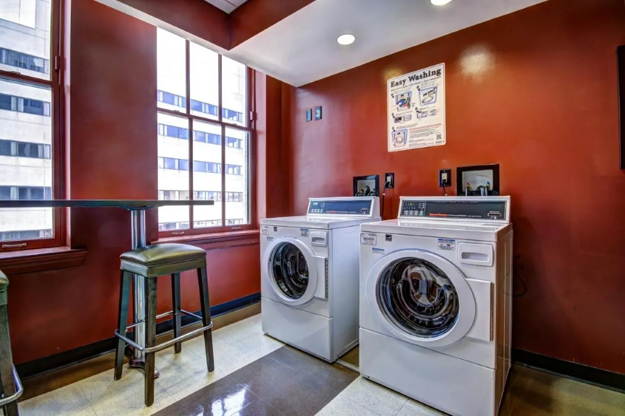 laundry in Harbor apartments Free indoor Parking
