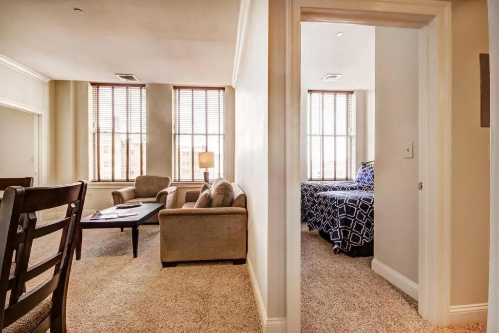 Bed in Harbor apartments Free indoor Parking