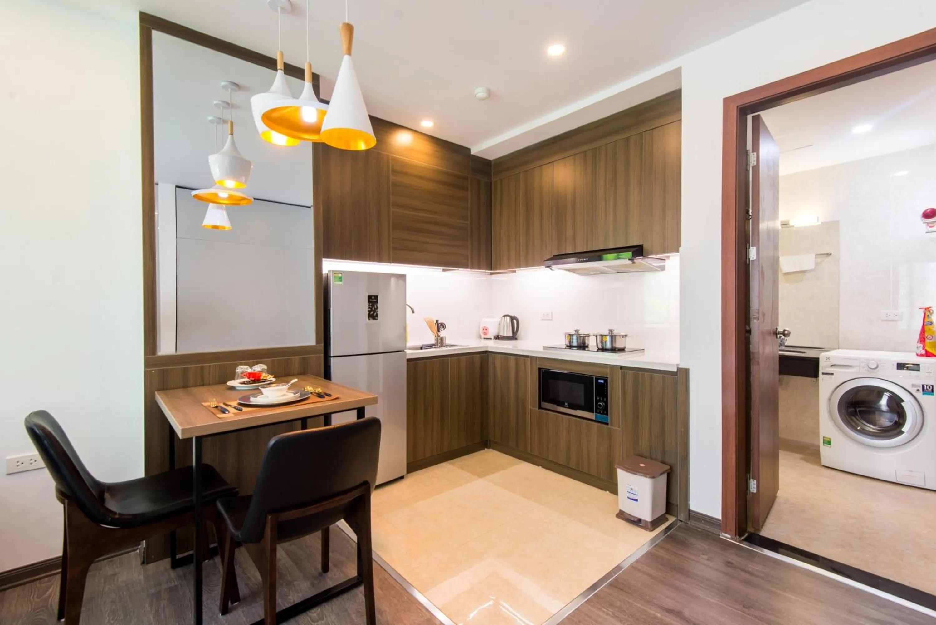 Kitchen or kitchenette in 22housing Hotel 20 Linh Lang