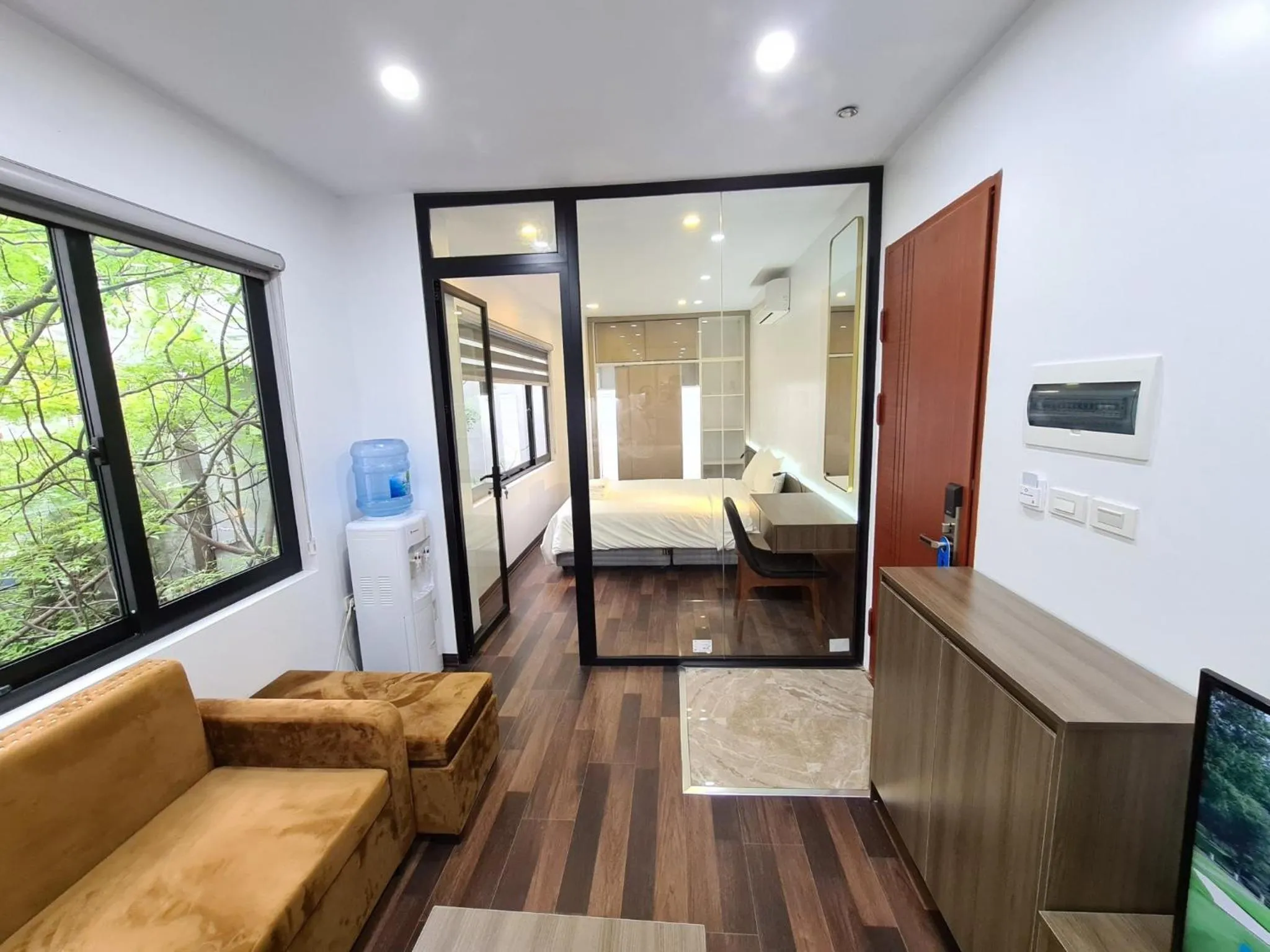 TV and multimedia, Bed in 22housing Hotel 20 Linh Lang