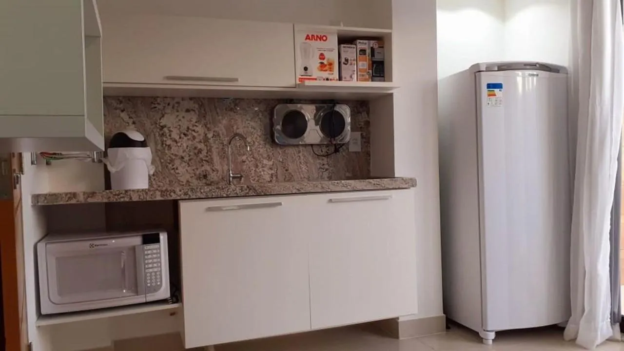 Kitchen or kitchenette in Gold Flat - Miramar Hospedagens