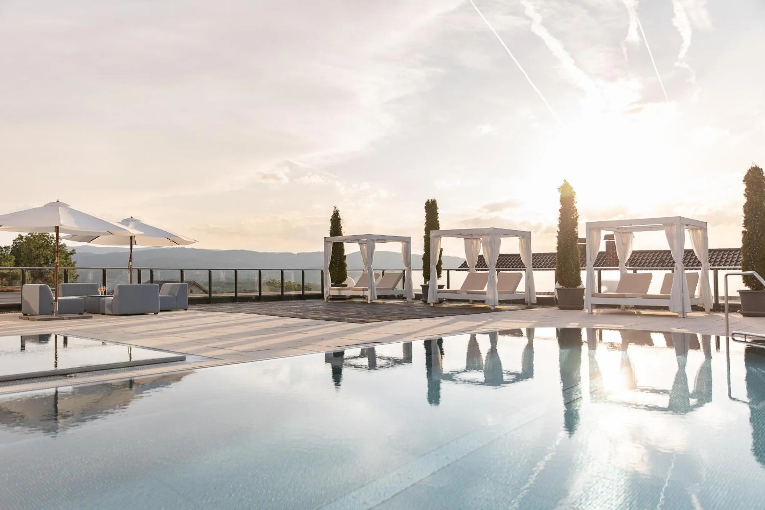 Swimming pool in Wellnesshotel Oswald