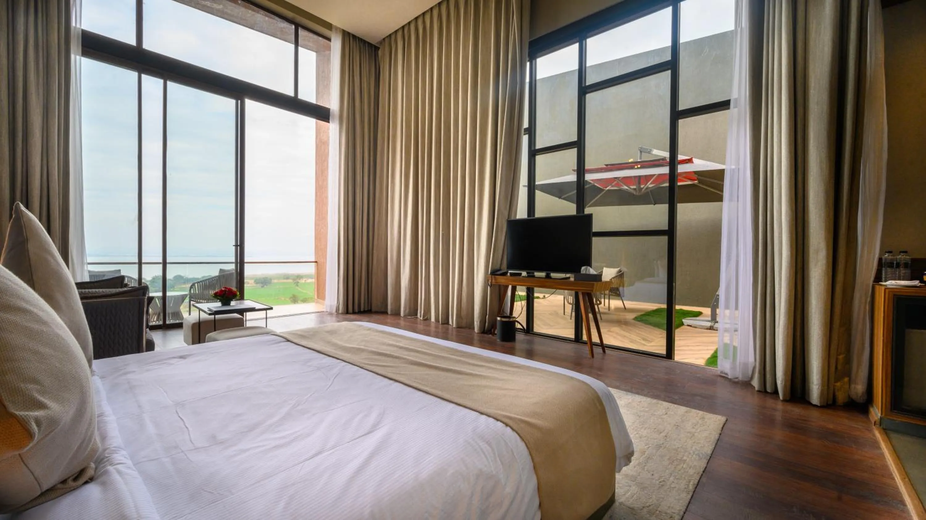 Bed in Aria Resort & Spa