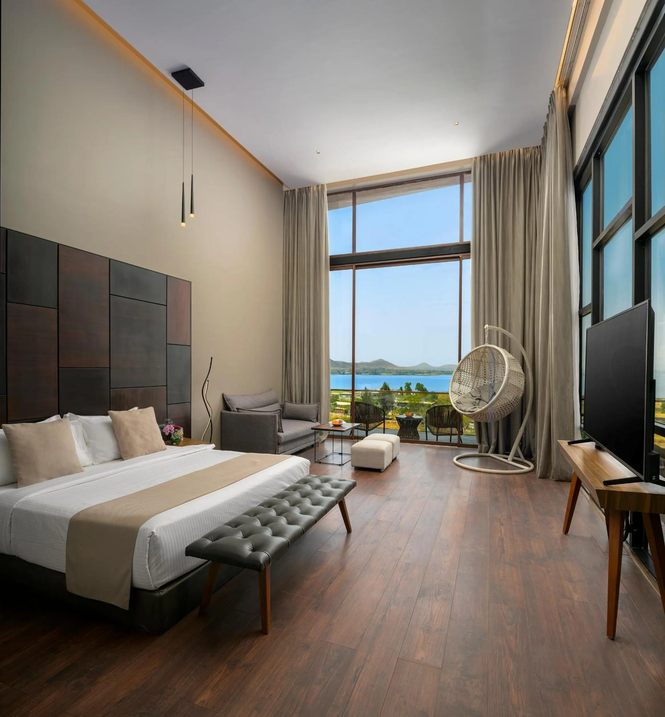 Bed in Aria Resort & Spa