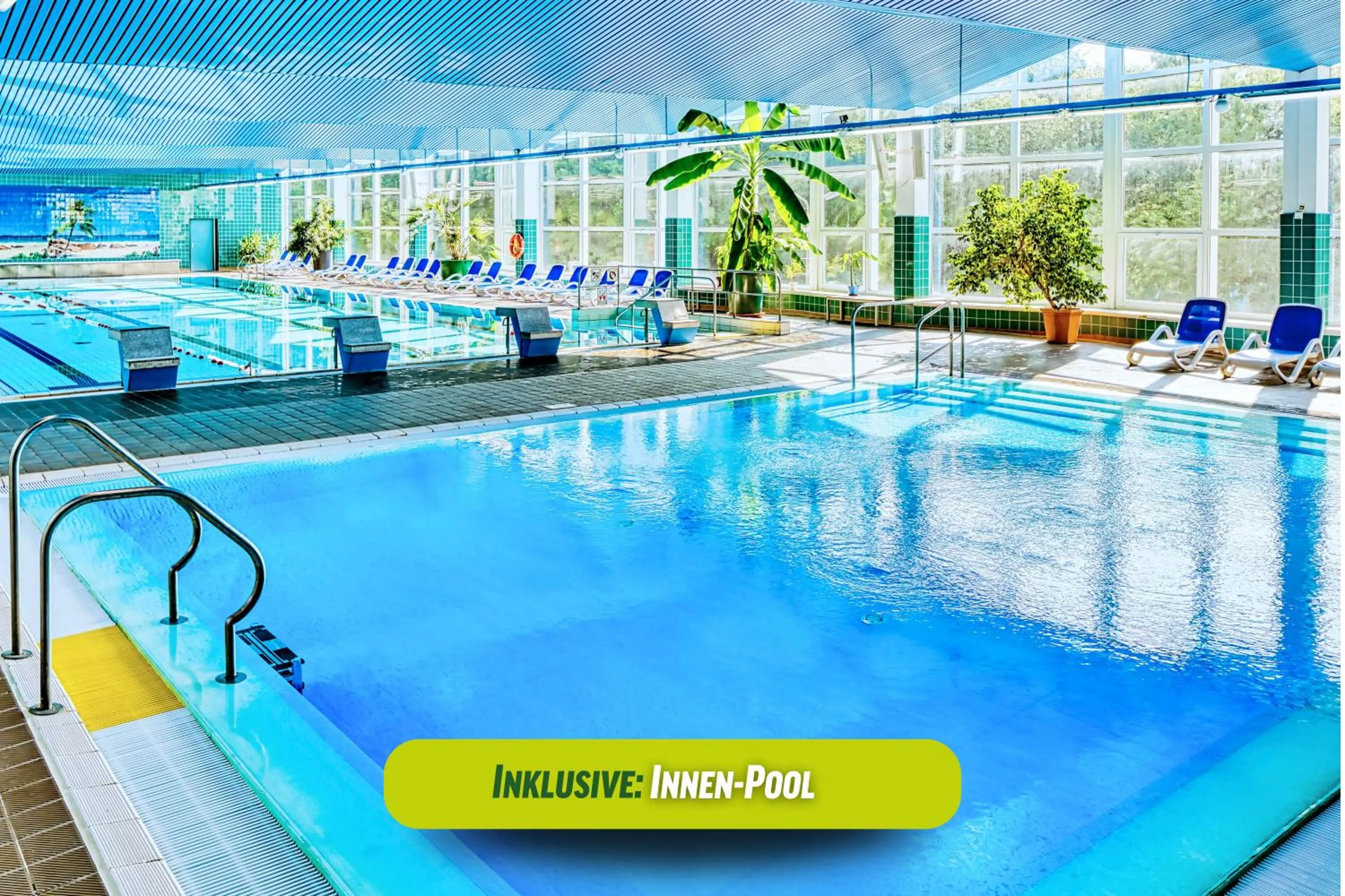 Pool view in AHORN Berghotel Friedrichroda