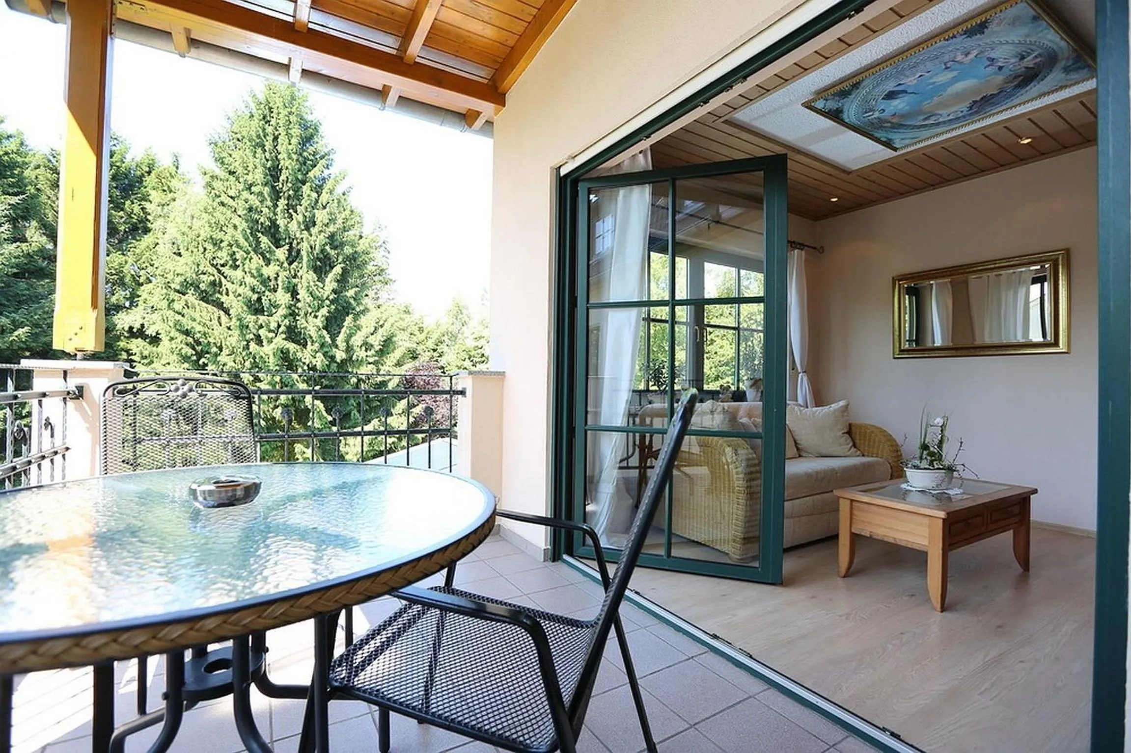 Balcony/Terrace in Landhotel Villa Moritz garni