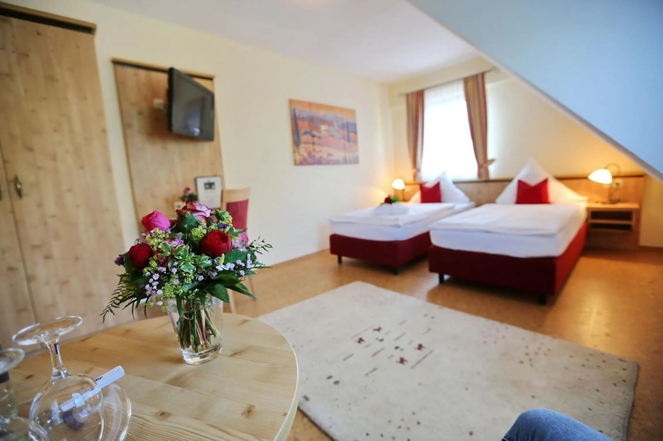 Photo of the whole room, Bed in Landhotel Villa Moritz garni
