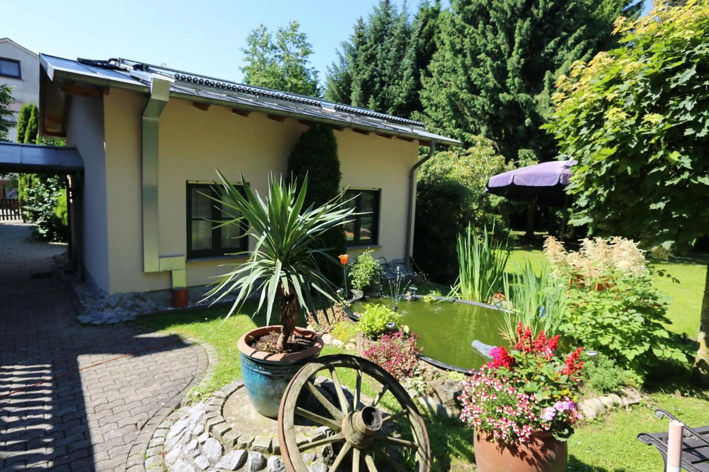 Garden in Landhotel Villa Moritz garni