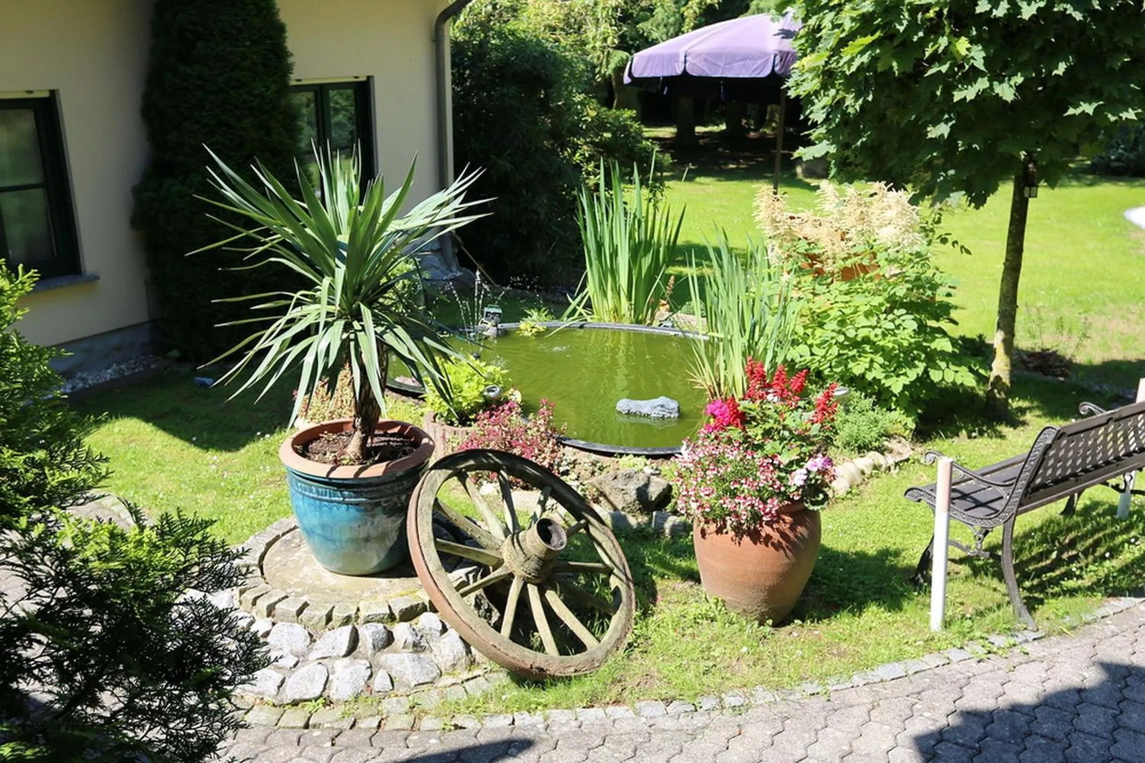 Garden in Landhotel Villa Moritz garni