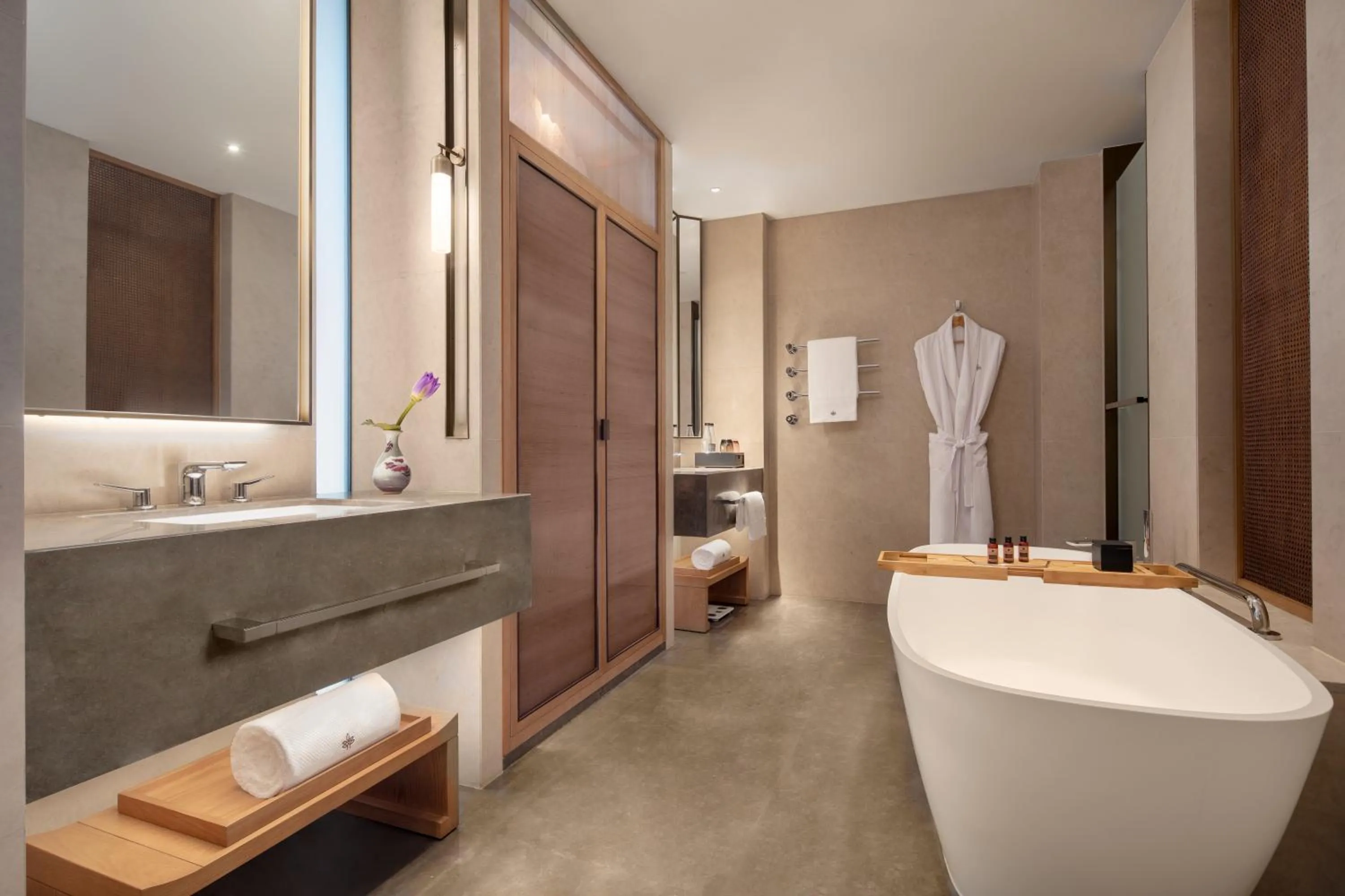 Bathroom in Grand WUJI Hotel, in The Unbound Collection by Hyatt