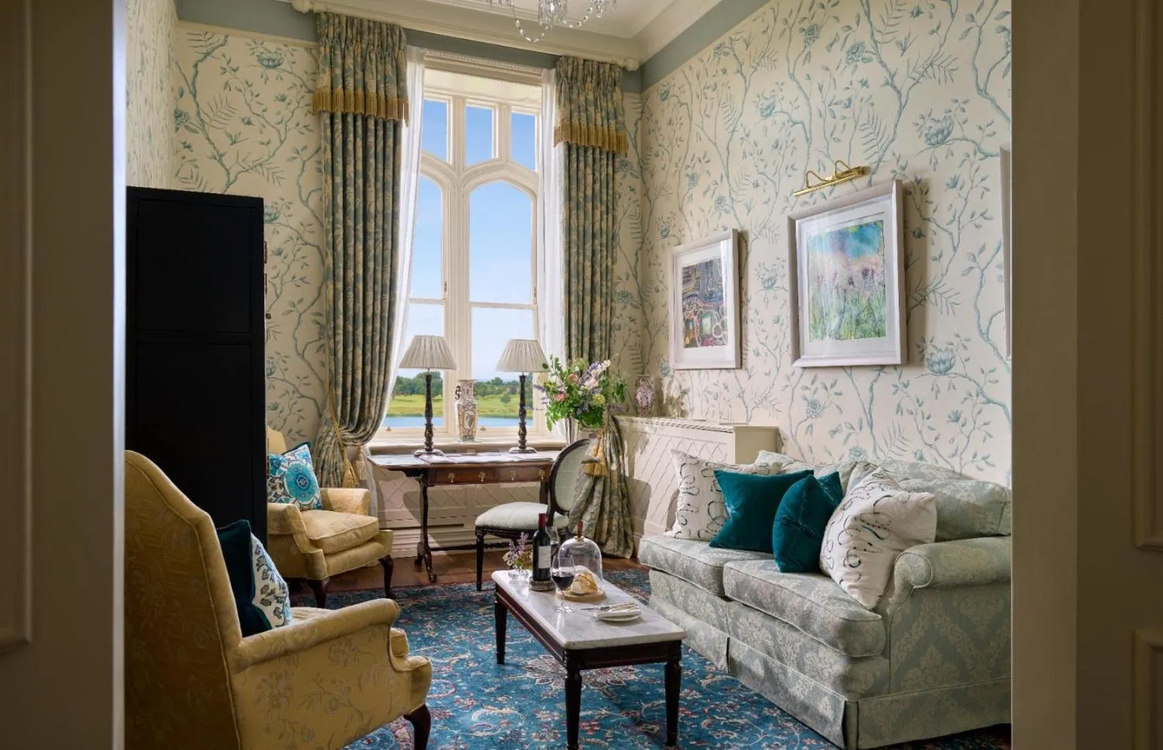 Seating area in Dromoland Castle