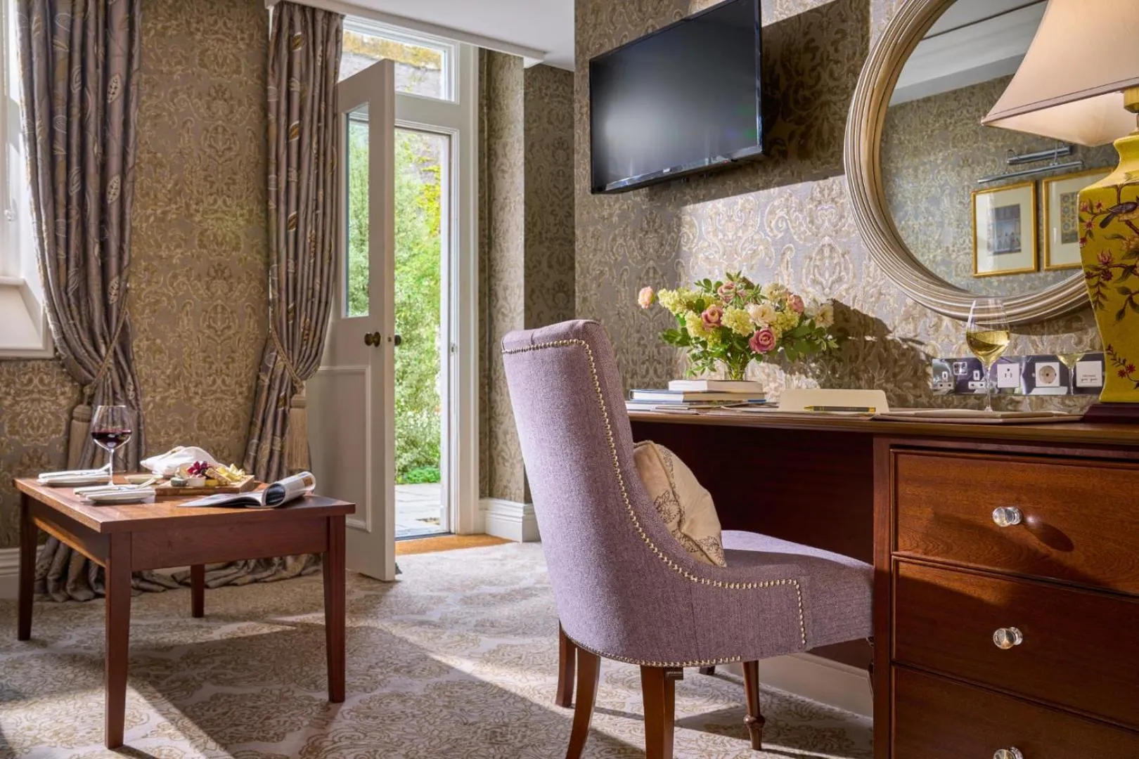 Seating area in Dromoland Castle