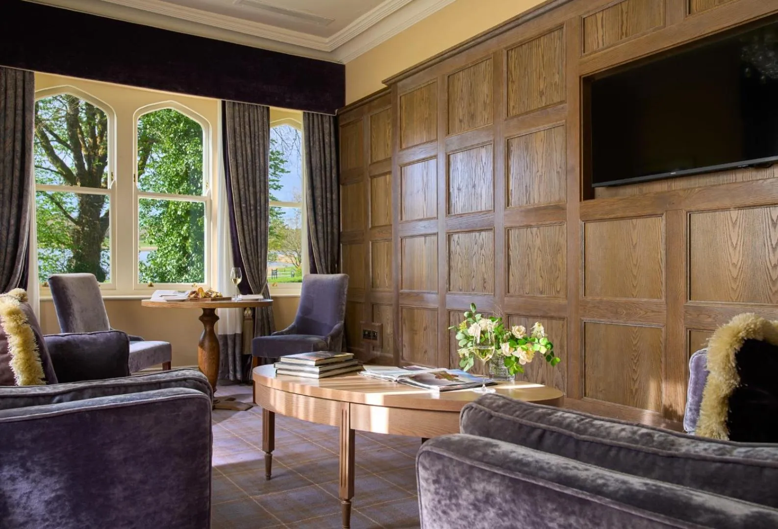 Seating area in Dromoland Castle