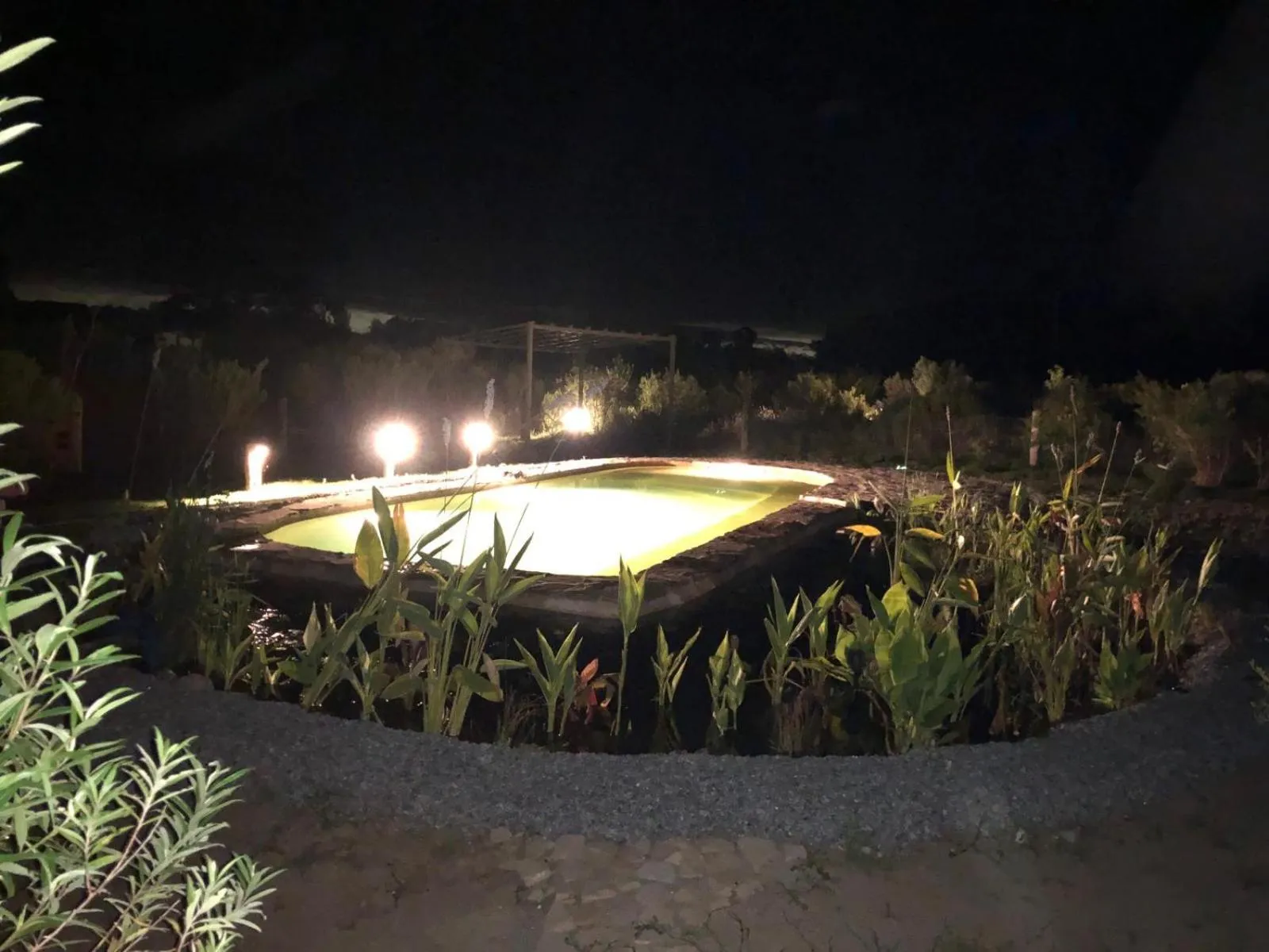 Swimming pool in Caliu Earthship Ecolodge
