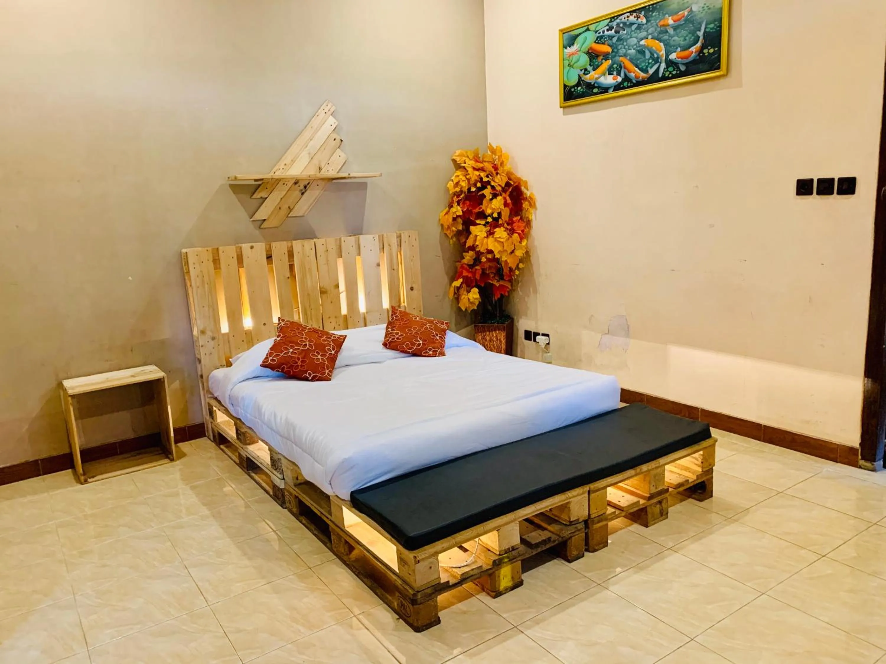 Bed in Hotel Santoso Batu
