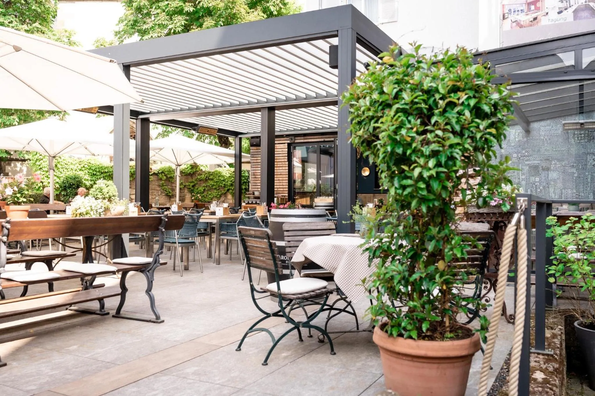 Garden in Hotel-Restaurant Schwanen