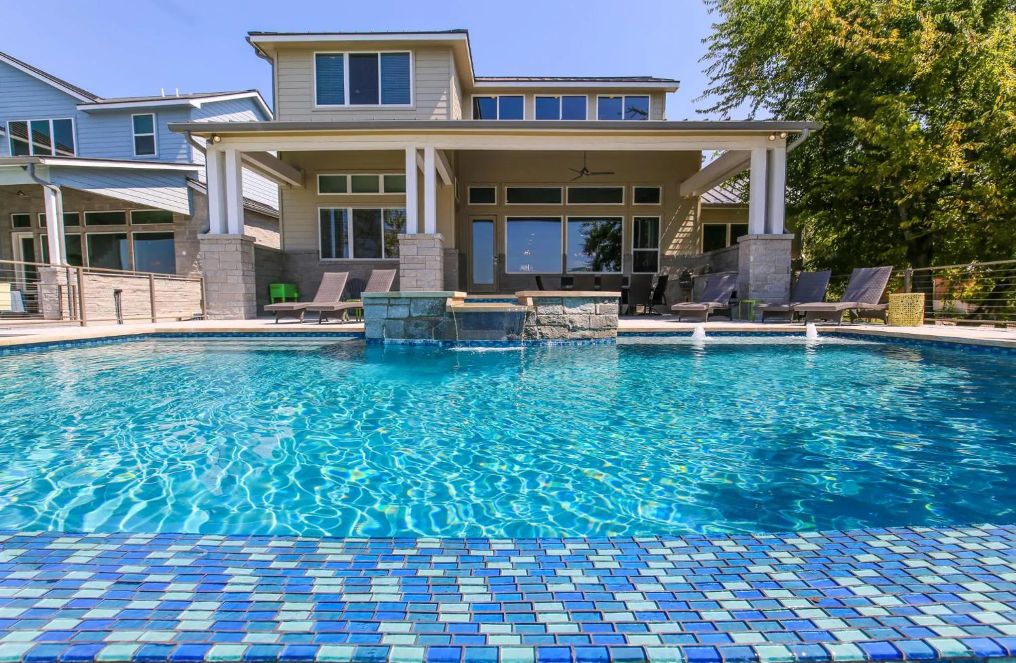 Luxury Lake LBJ House with Heated Swimming Pool and Spill Over Hot Tub and 2 Boat Slips