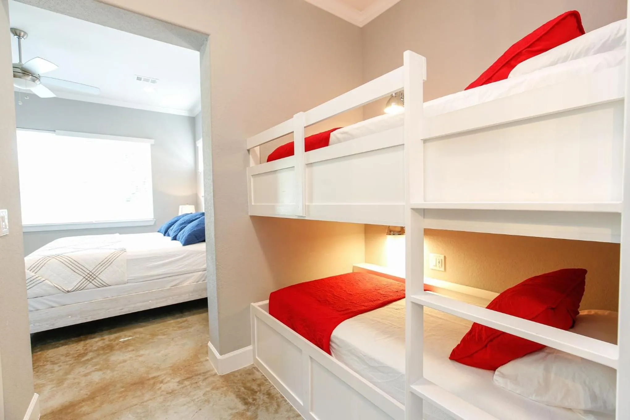 Bed in Luxury Lake LBJ House with Heated Swimming Pool and Spill Over Hot Tub and 2 Boat Slips