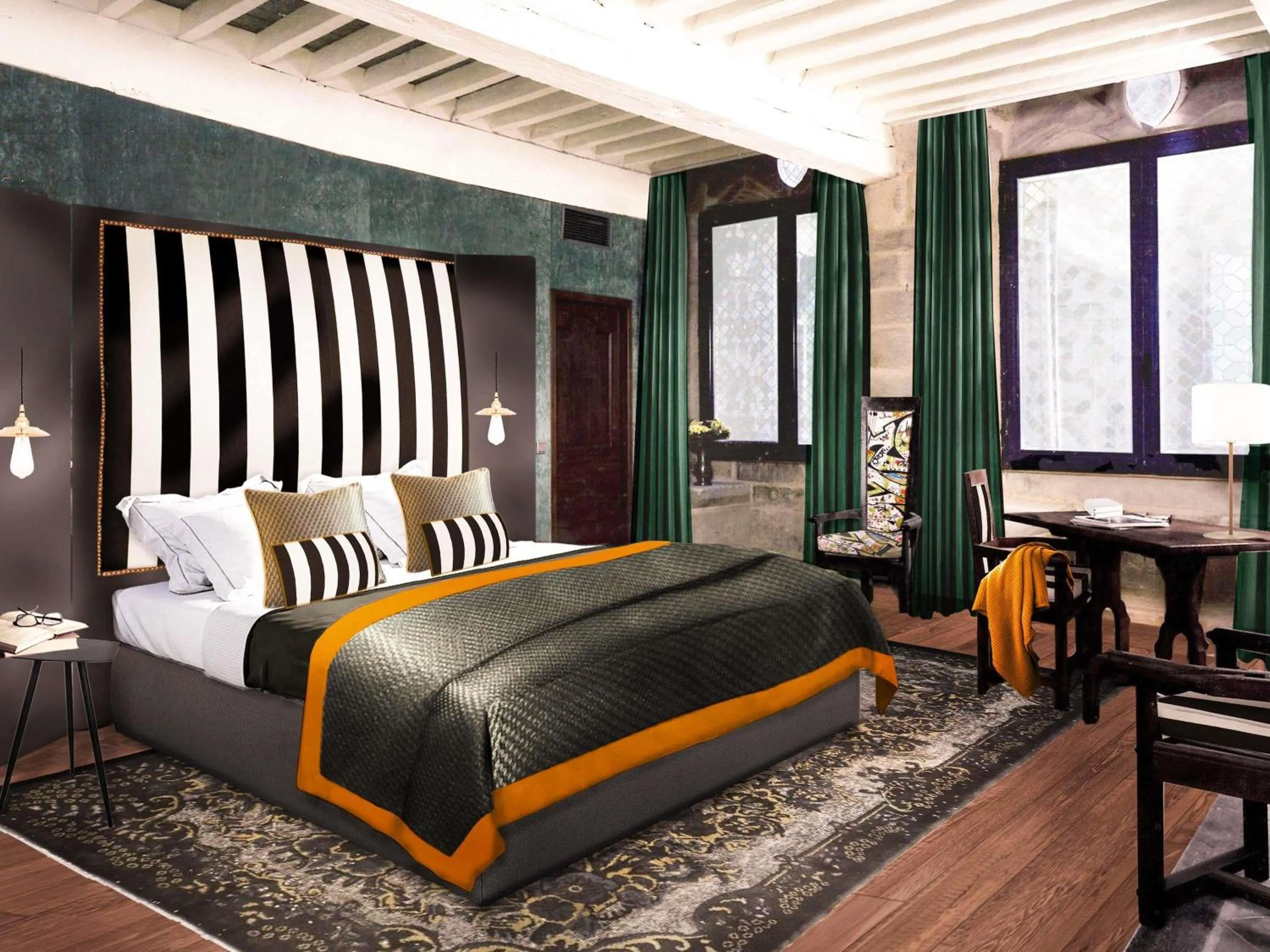 Bedroom, Bed in Mercure Figeac Viguier du Roy