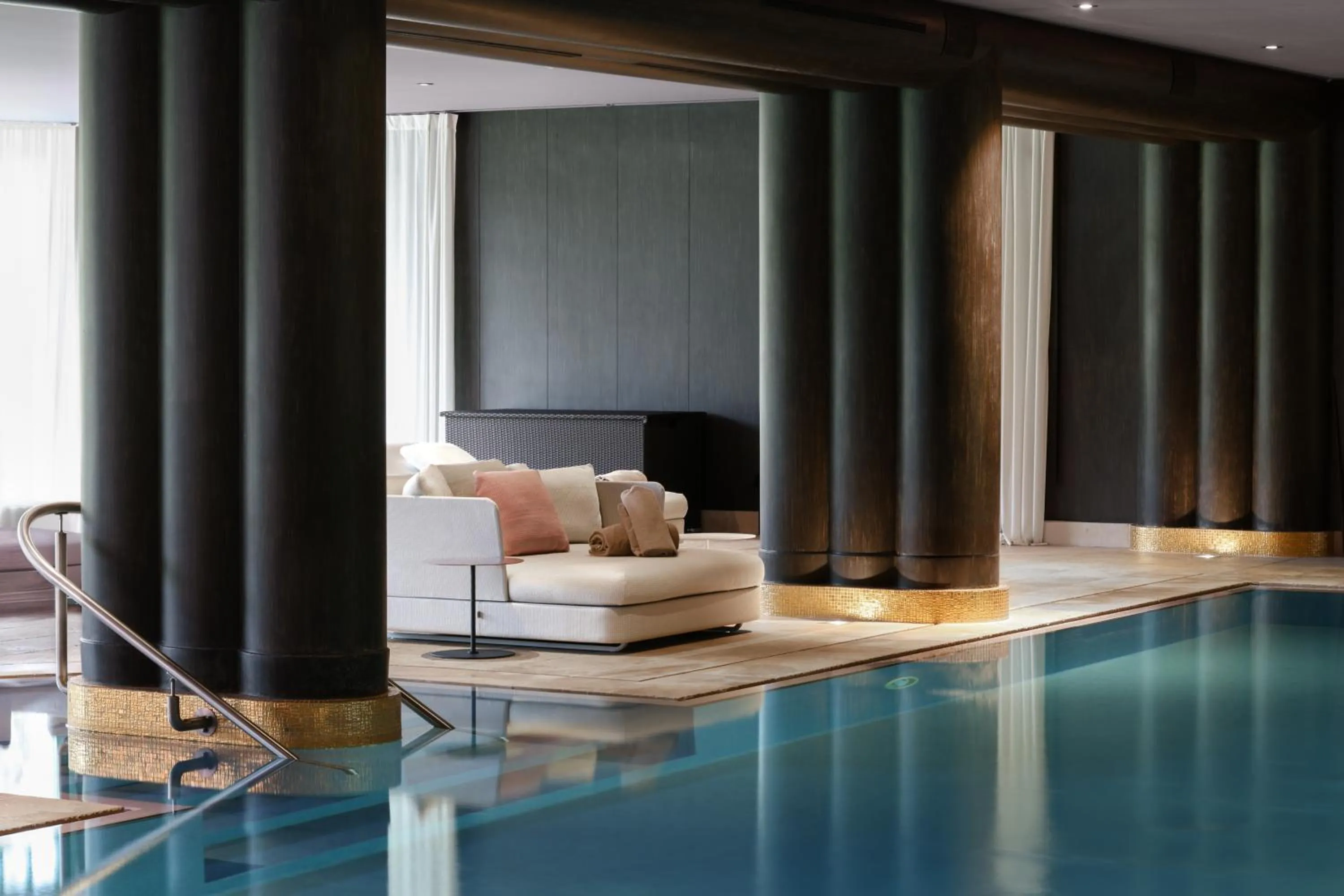 Swimming pool in La Réserve Genève Hotel & Spa