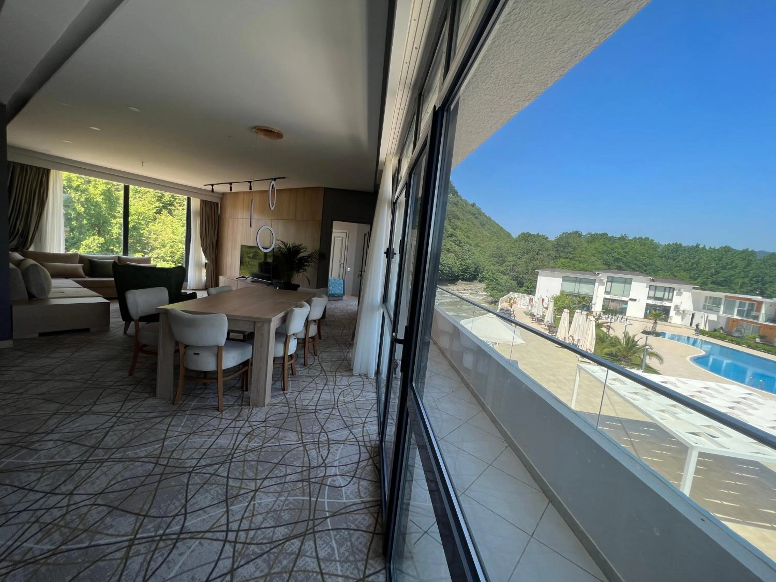 Balcony/Terrace in Riva Hill Resort Lankaran