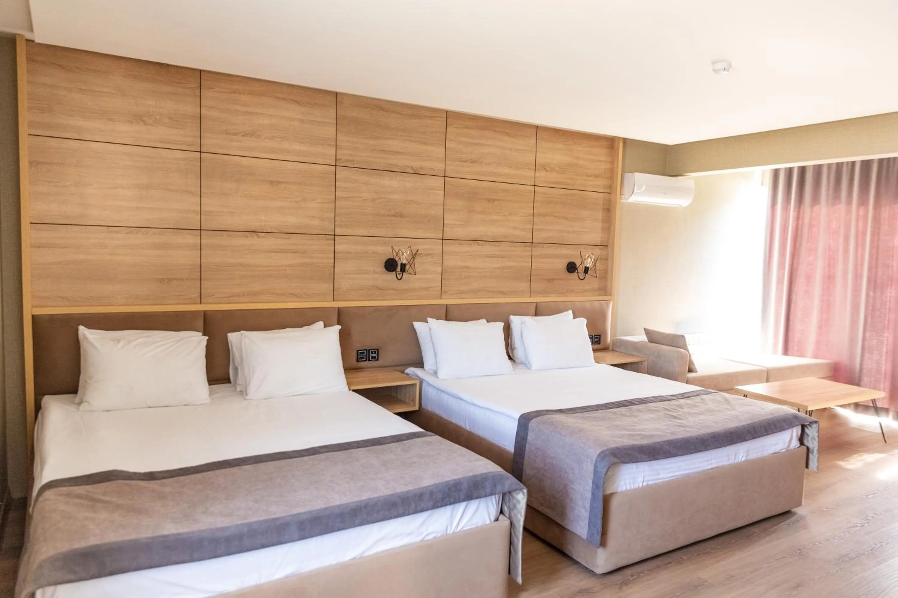 View (from property/room), Bed in Riva Hill Resort Lankaran