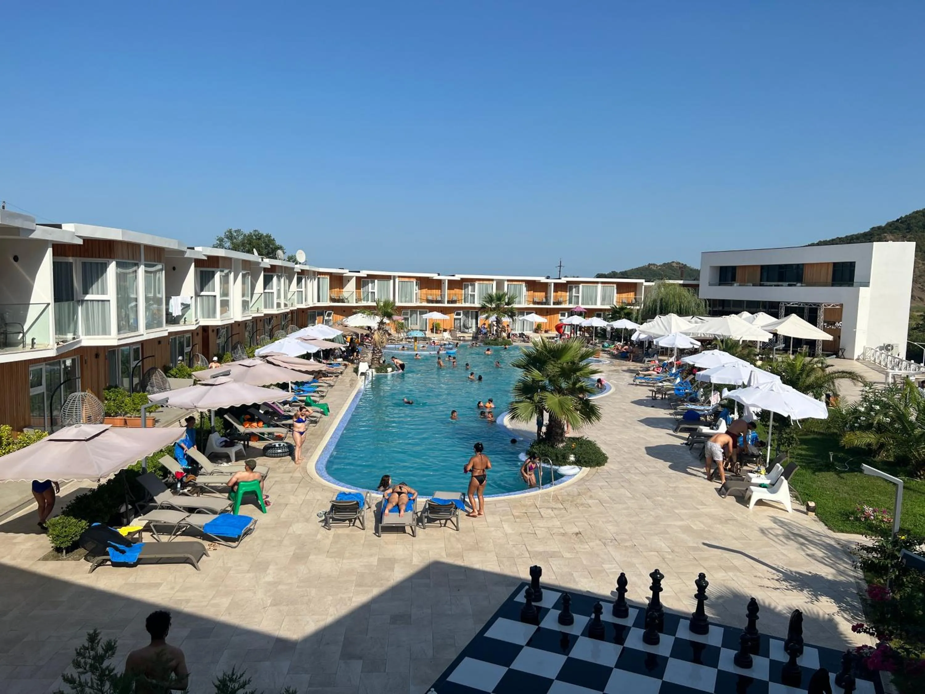 People in Riva Hill Resort Lankaran