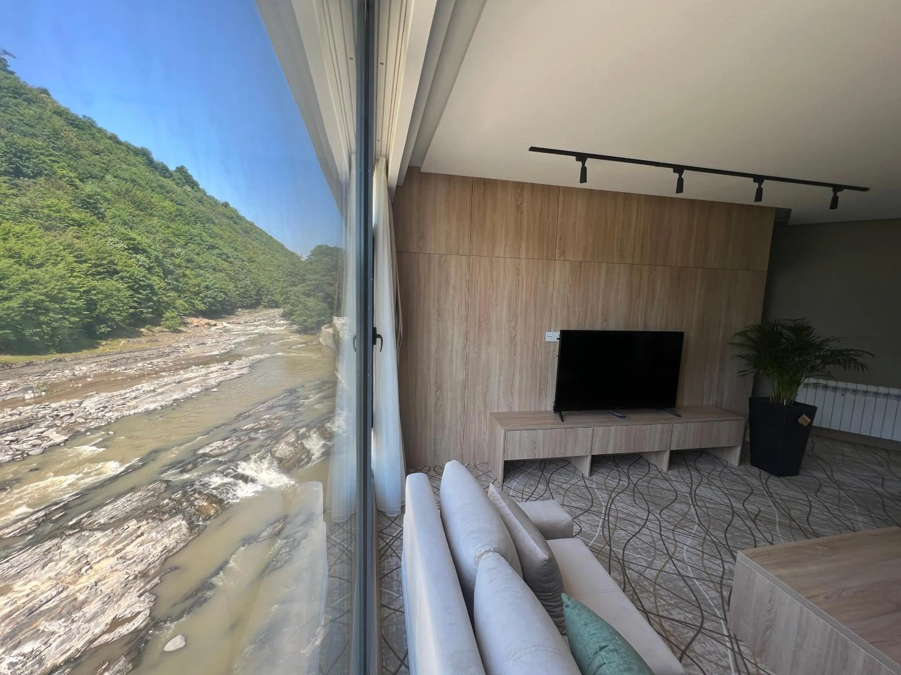 Seating area in Riva Hill Resort Lankaran