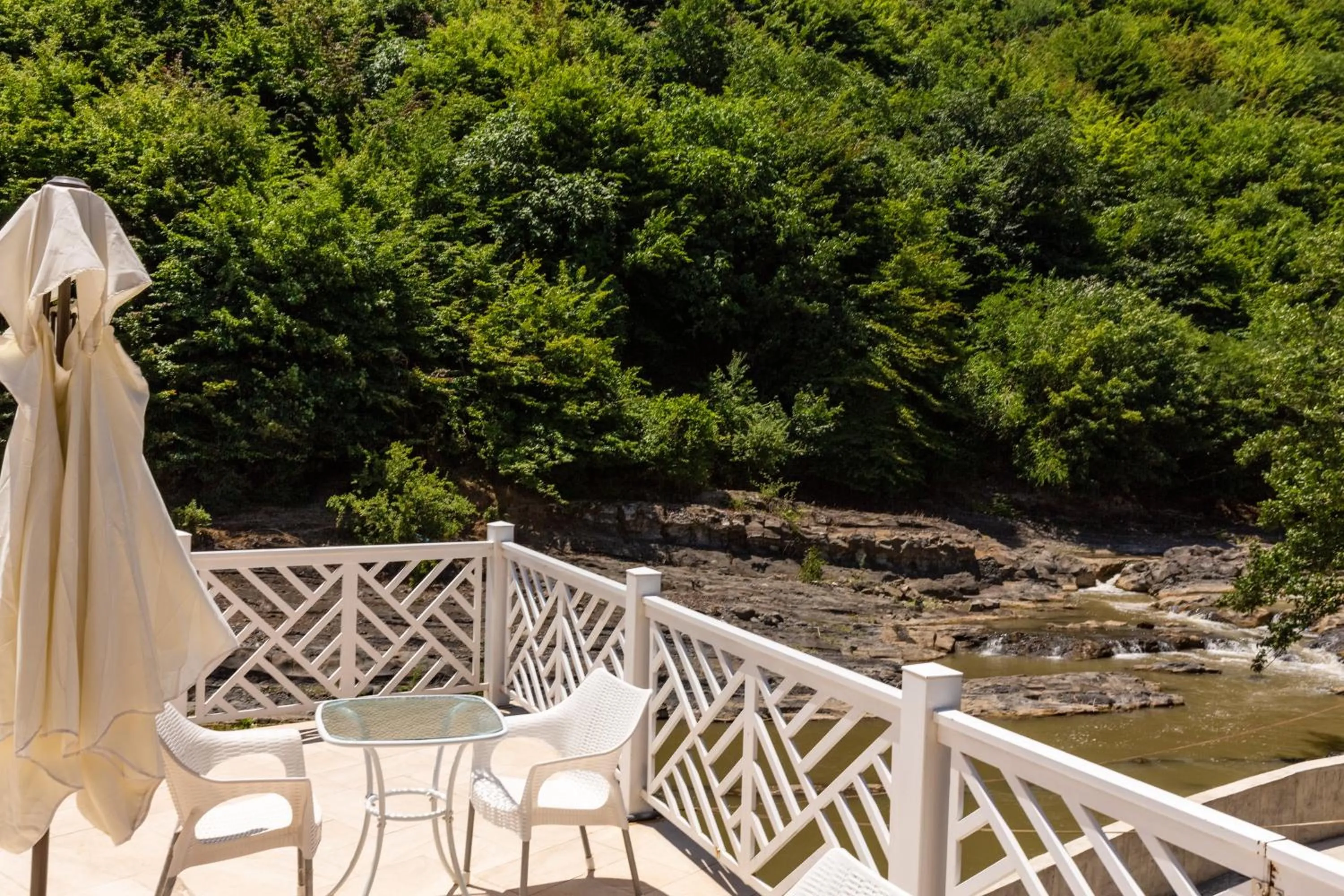 Balcony/Terrace in Riva Hill Resort Lankaran