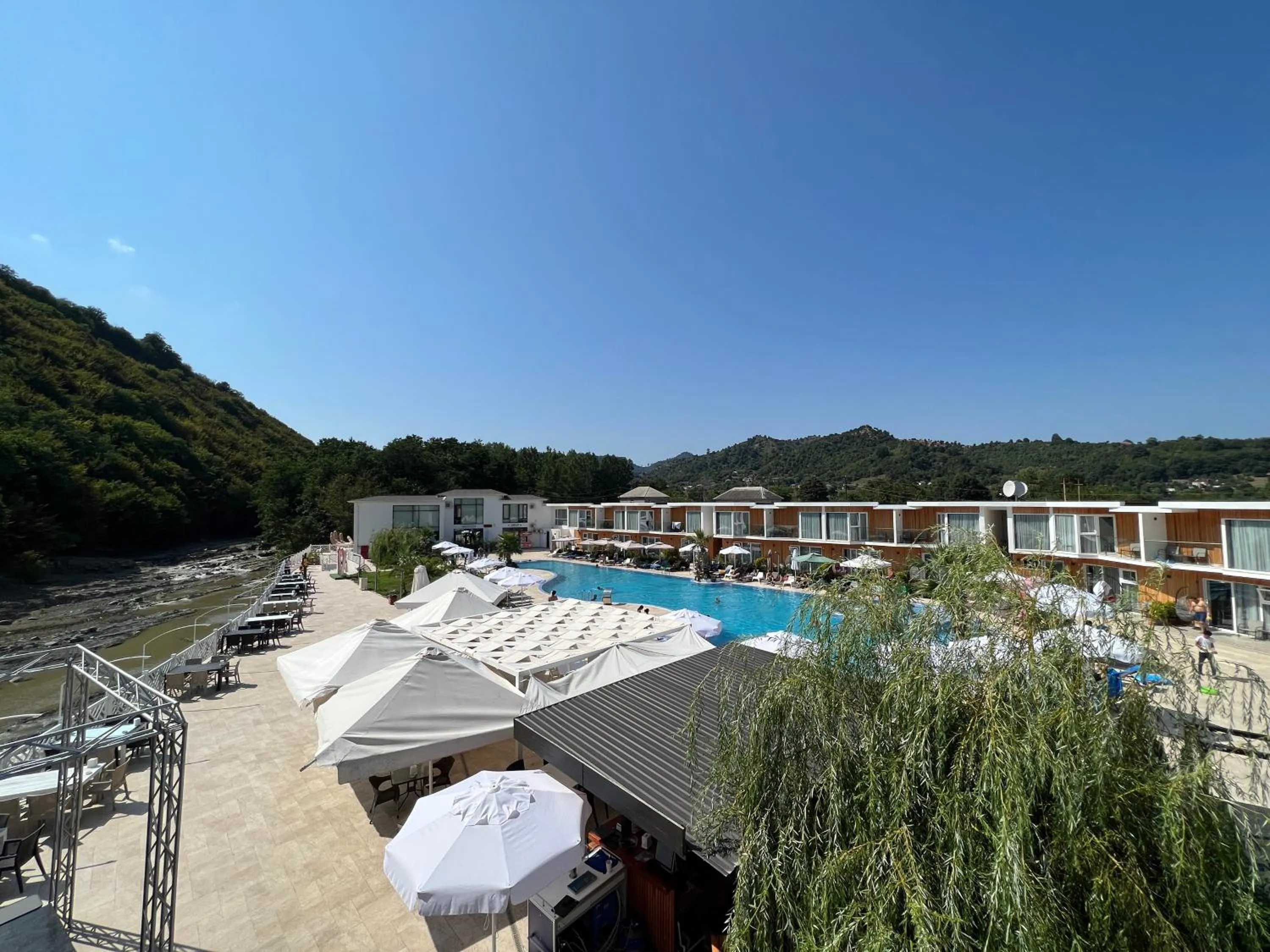 Swimming pool in Riva Hill Resort Lankaran