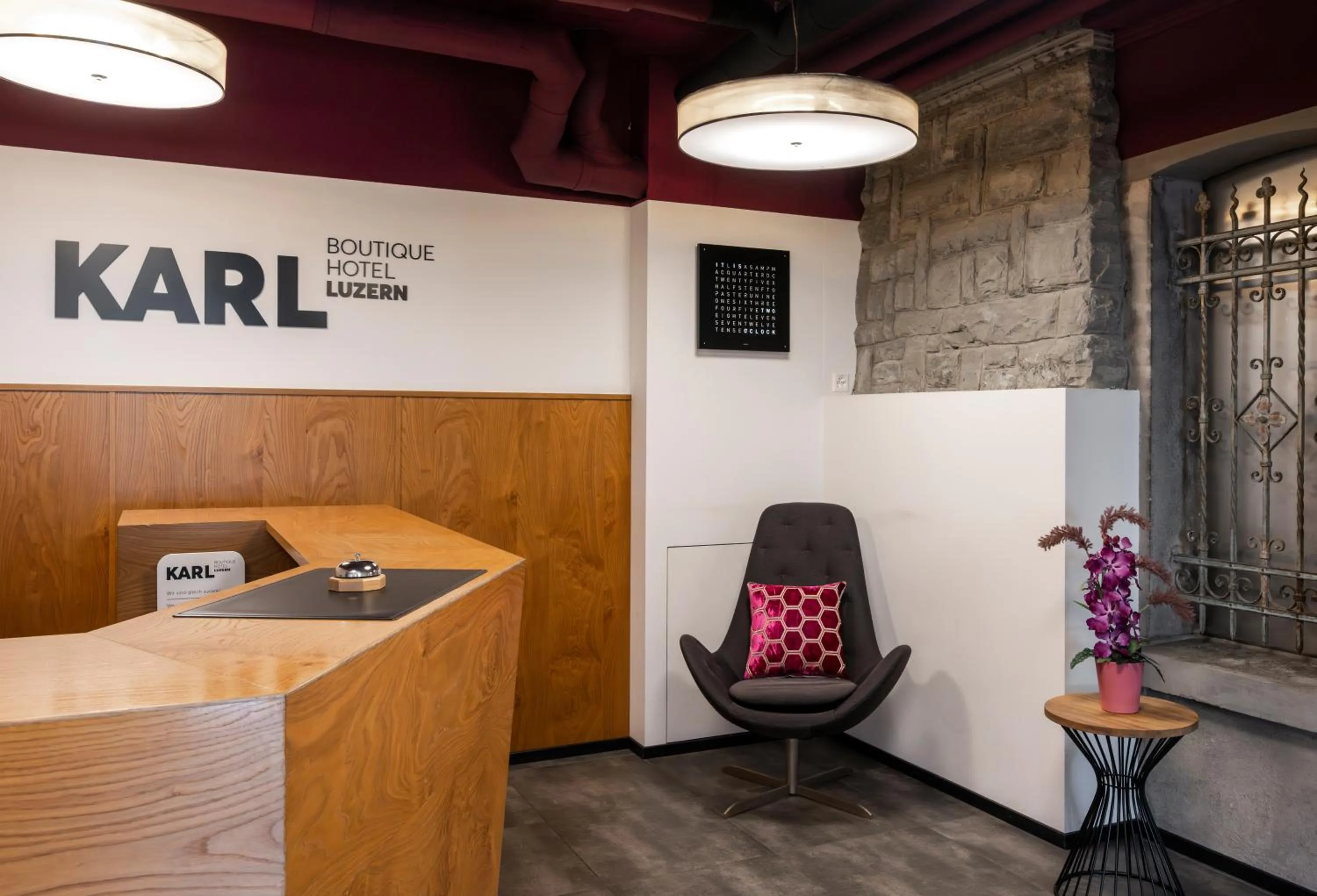 Lobby or reception in Boutique Hotel KARL