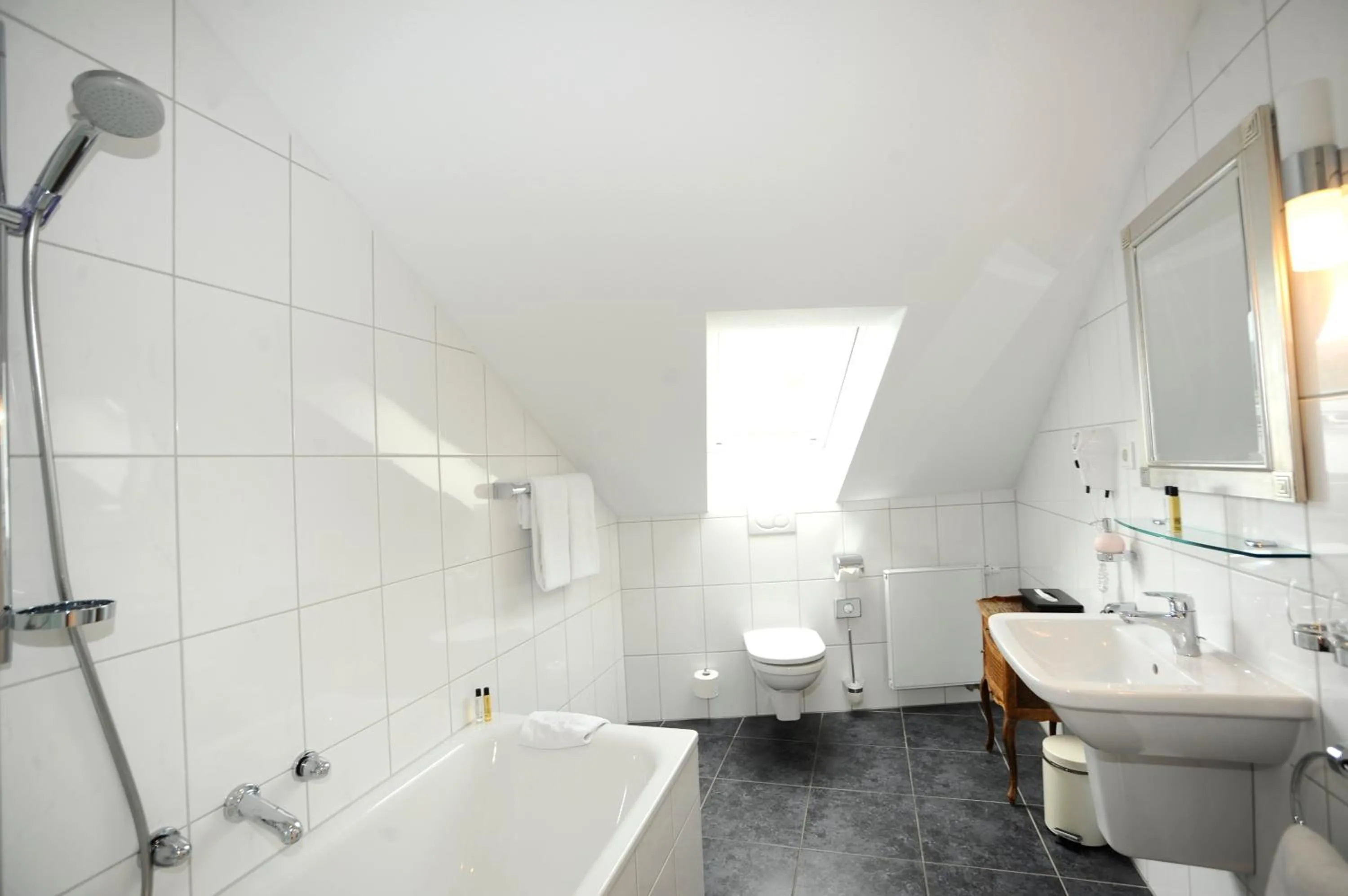 Bathroom in HELIOPARK Bad Hotel Zum Hirsch