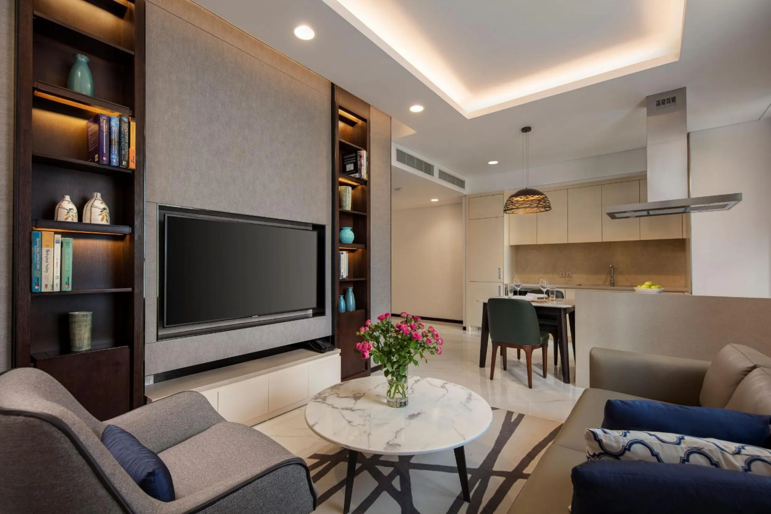 Living room in The Five Residences Hanoi